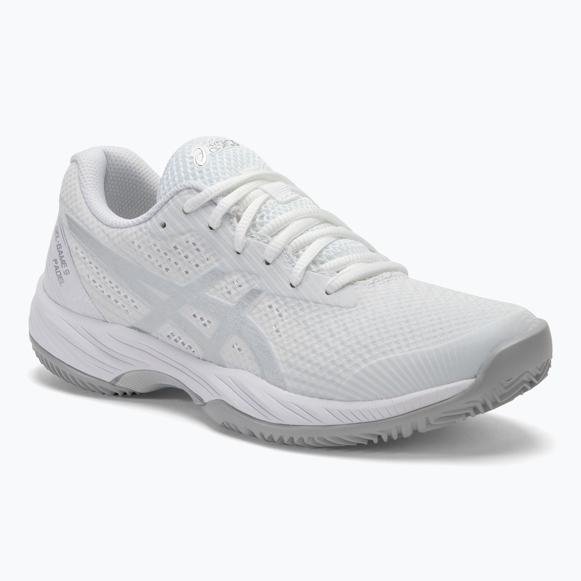 Dámska pádlová obuv ASICS Gel-Game 9 white/pure silver (Gel-Game 9 Padel W 1042A210-100)
