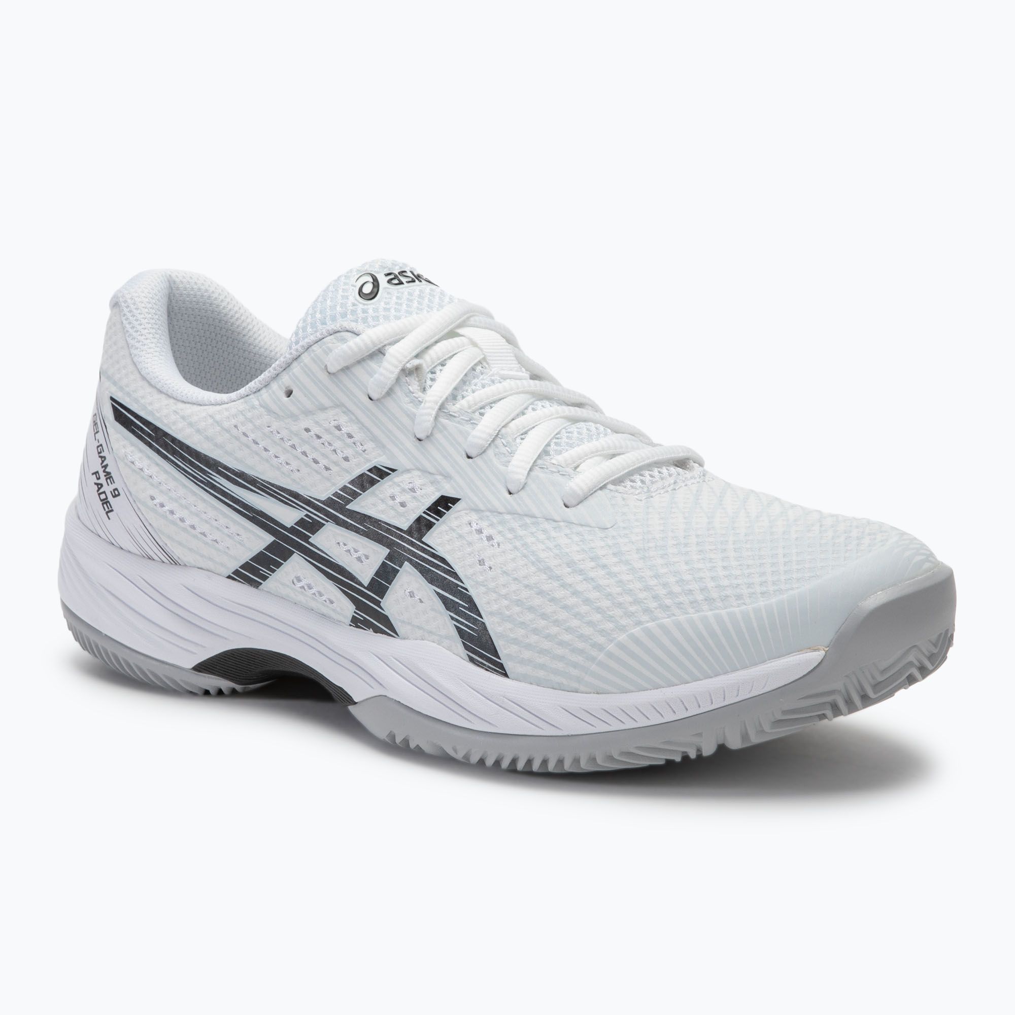 Pánska pádlová obuv ASICS Gel-Game 9 white/black (Gel-Game 9 Padel 1041A336-100)
