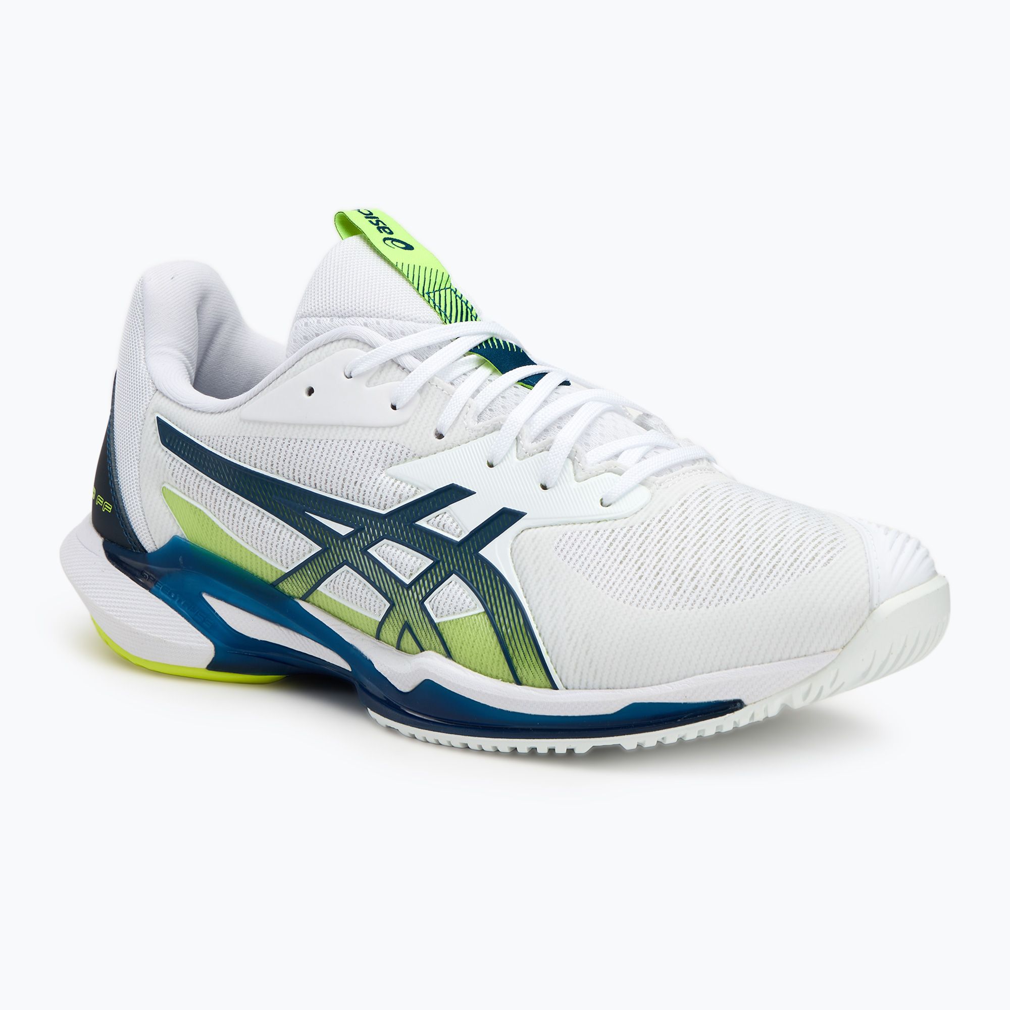Pánska tenisová obuv ASICS Solution Speed FF 3 white/mako blue (Solution Speed FF 3 1041A438-102)