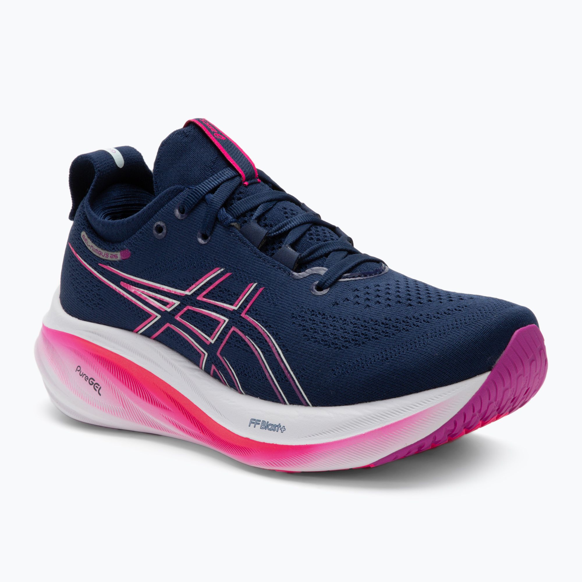 Dámska bežecká obuv ASICS Gel-Nimbus 26 blue expanse/bold magenta (Gel-Nimbus 26 1012B601-403)