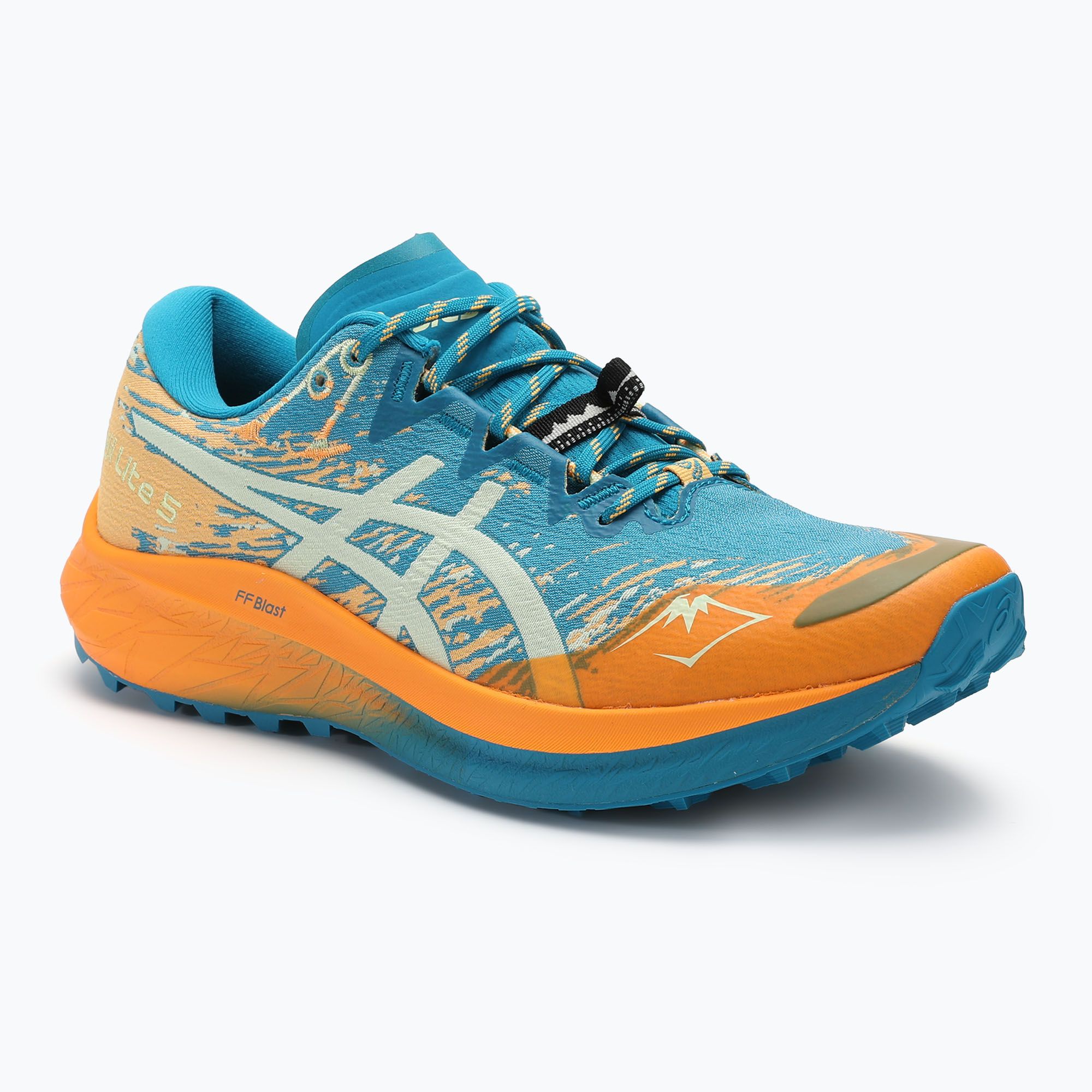 ASICS Fuji Lite 5 pánska bežecká obuv teal blue/cool matcha