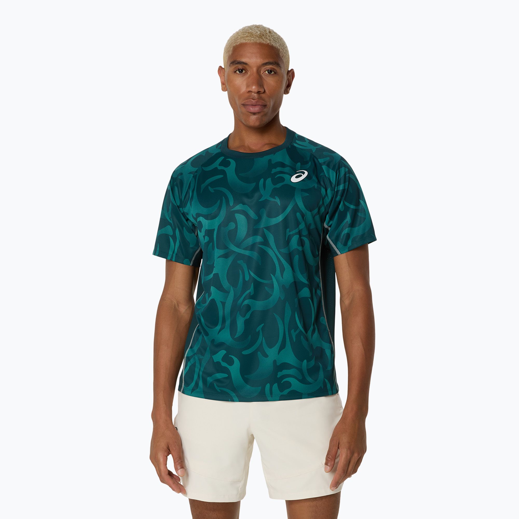 ASICS pánske tenisové tričko Game Top saxon green (Game Top 2041A323-300)