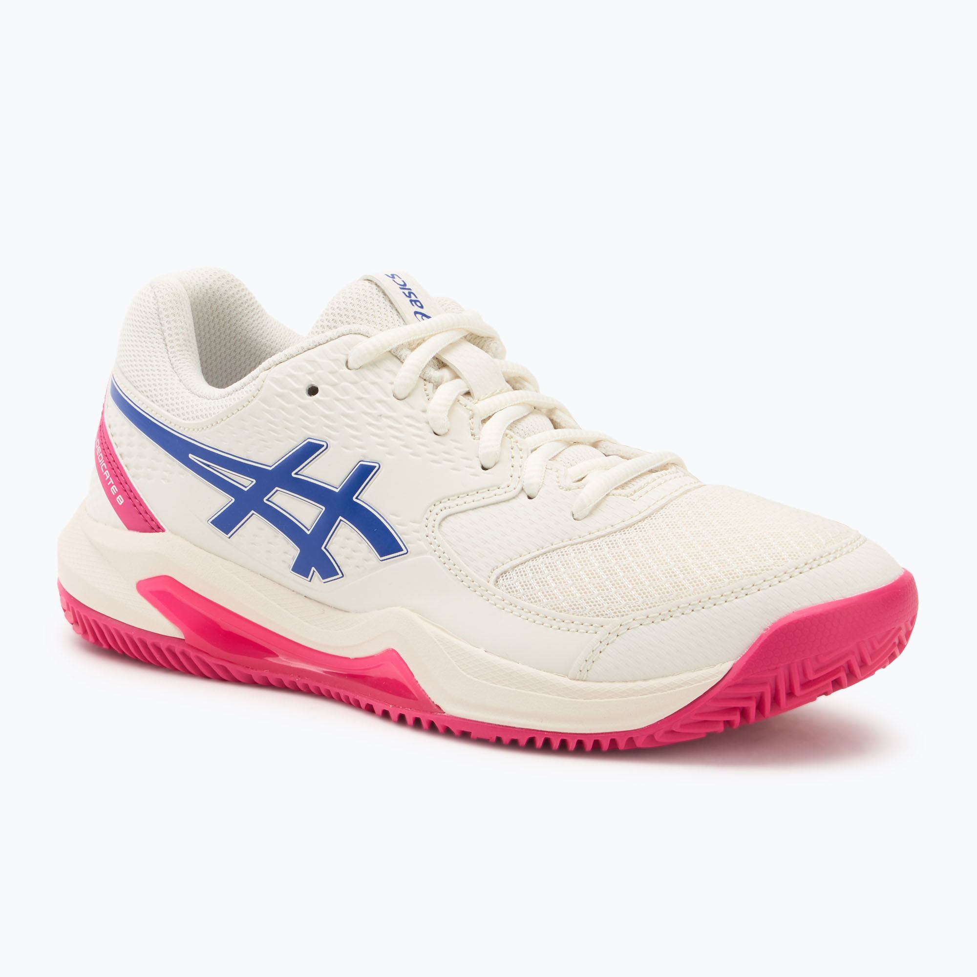 Dámske tenisové topánky Asics Gel-Dedicate 8 Clay W cream/dark cobalt (Dedicate 8 Clay W 1042A255)
