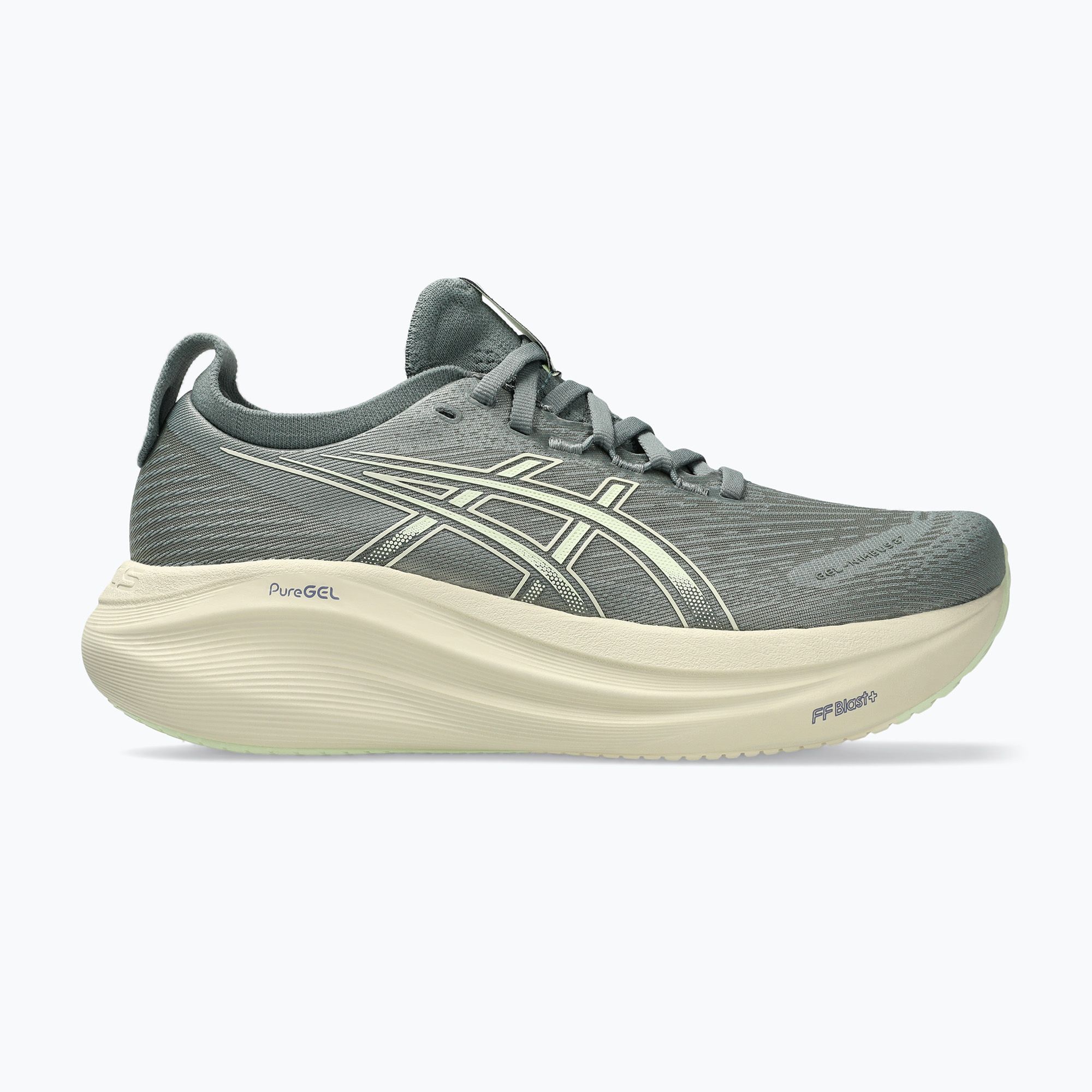 Dámske bežecké topánky Asics Gel-Nimbus 27 monument/blue/whisper green (Gel-Nimbus 27 1012B753-402)