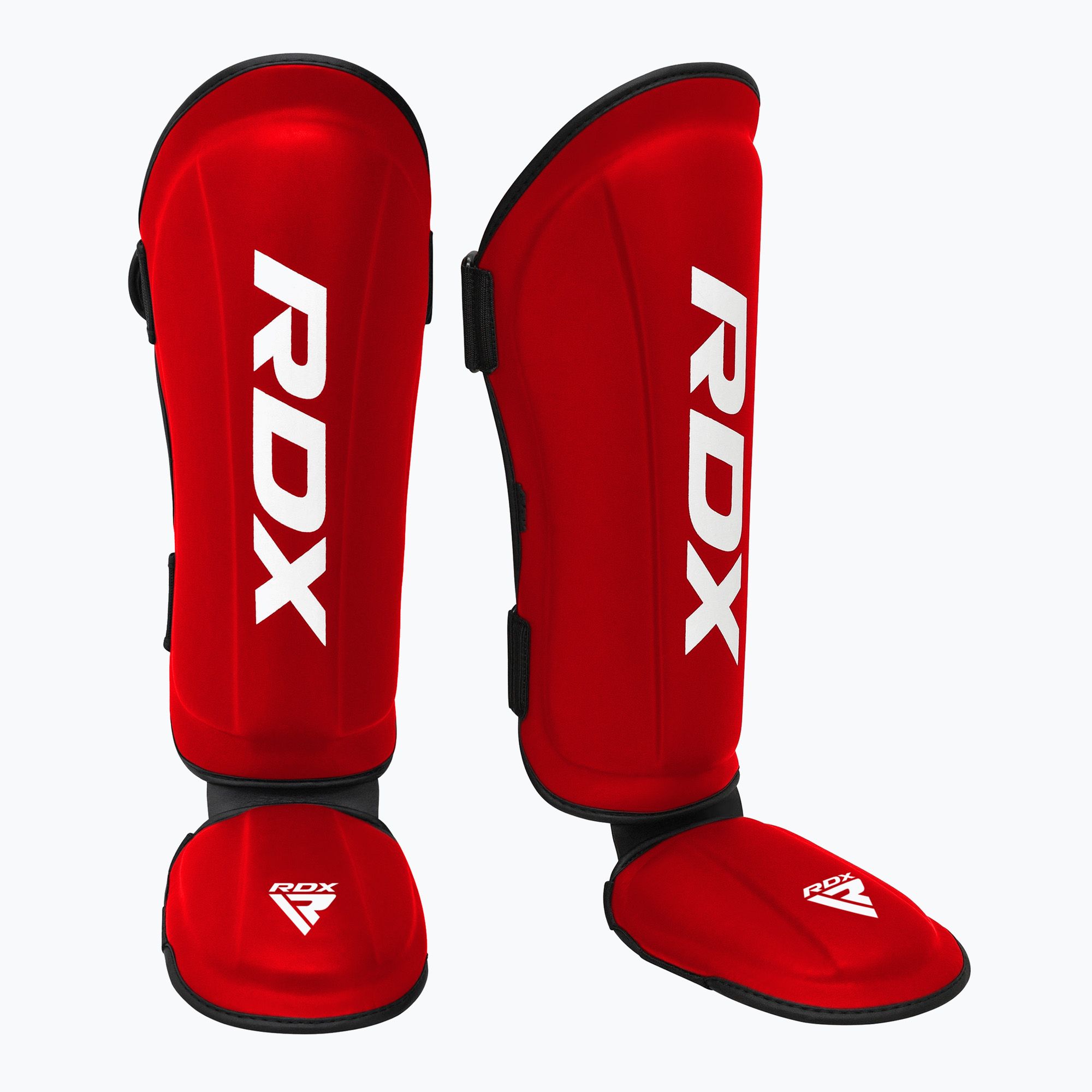 Chrániče holení a priehlavkov RDX T1 Shin Instep Guards red/white (T1 Shin Instep Guards SGR-T1RW)