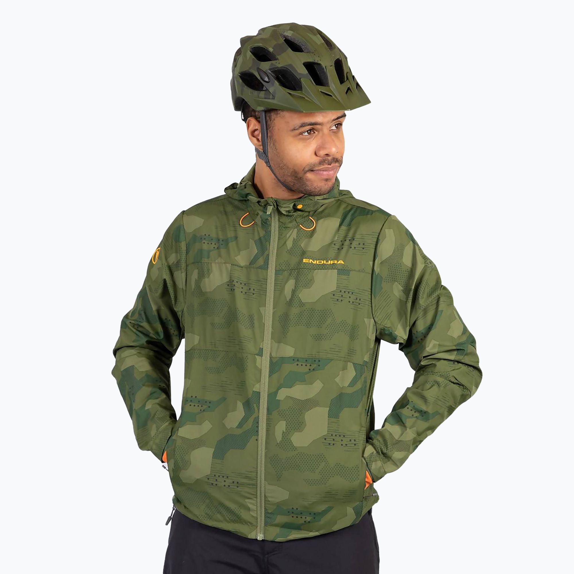 Pánska cyklistická bunda Endura Hummvee Windshell tonal olive (Hummvee Windshell E9171)