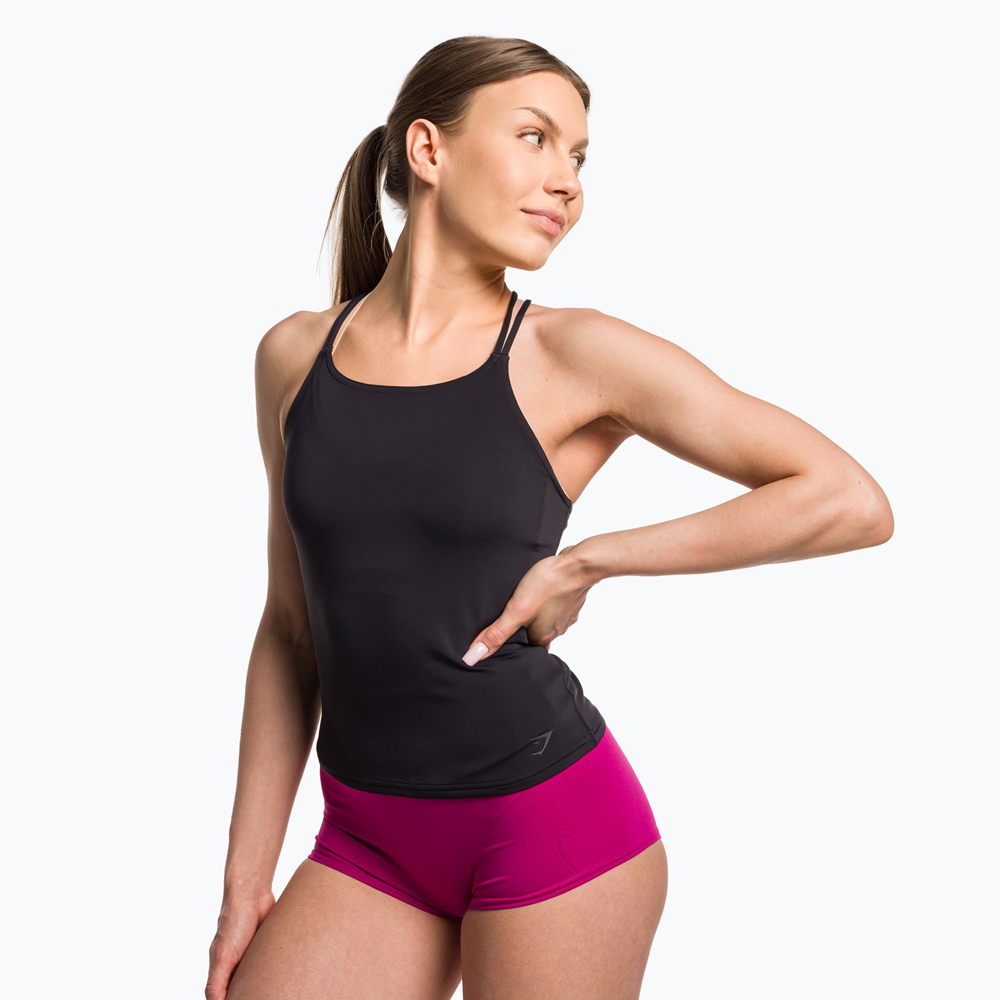 Dámsky tréningový top Gymshark Studio Tank black (Studio Tank B1A5L-BBBB-AH1)