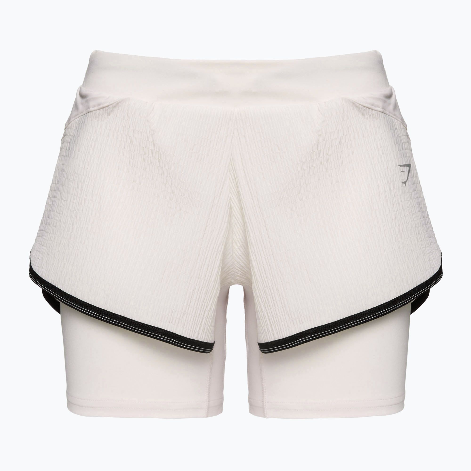 Dámske tréningové šortky Gymshark Speed white (Speed B2A5H-WBBB-BZ1)