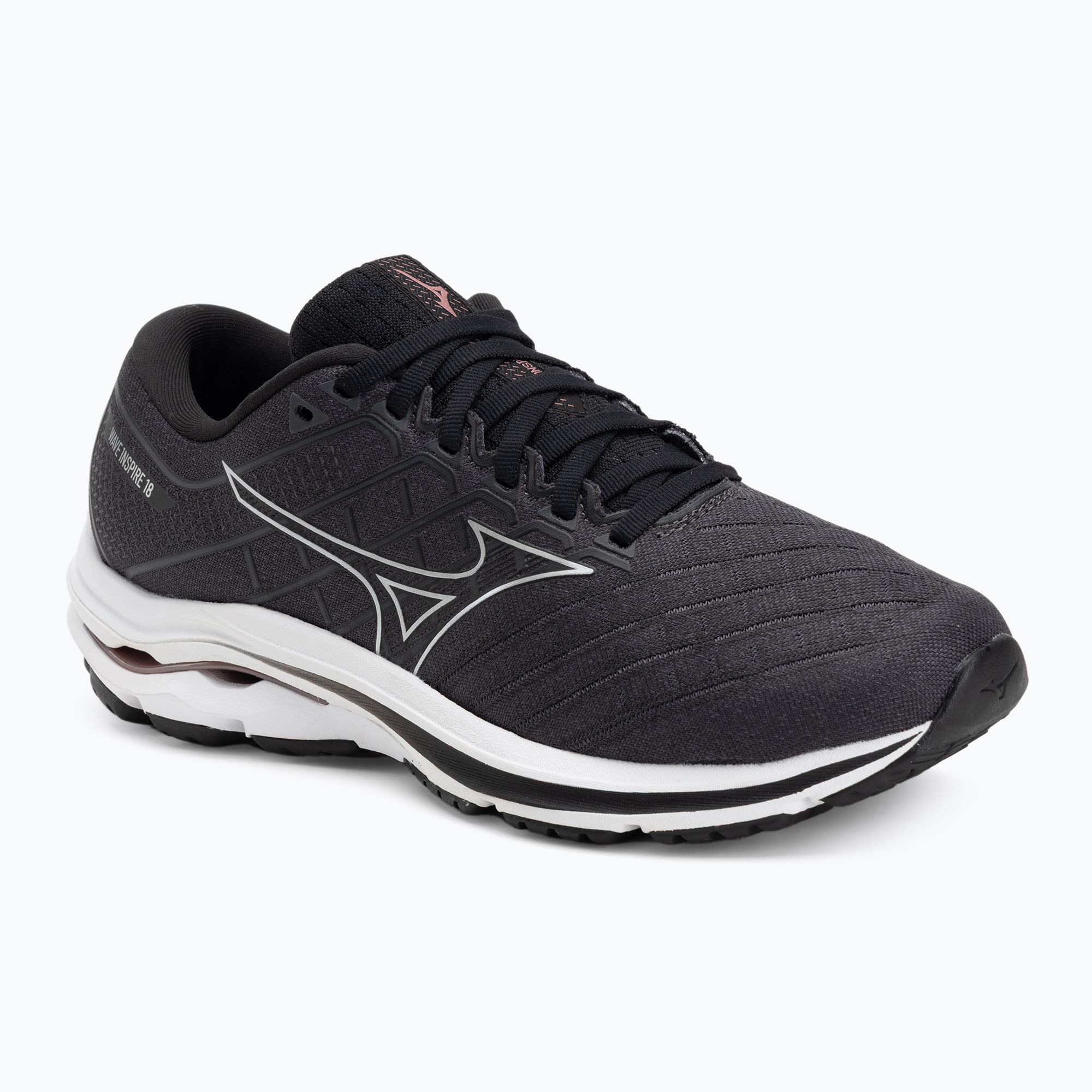 Pánske bežecké topánky Mizuno Wave Inspire 18 D black/silver/ebony (Wave Inspire 18 D J1GD224604)