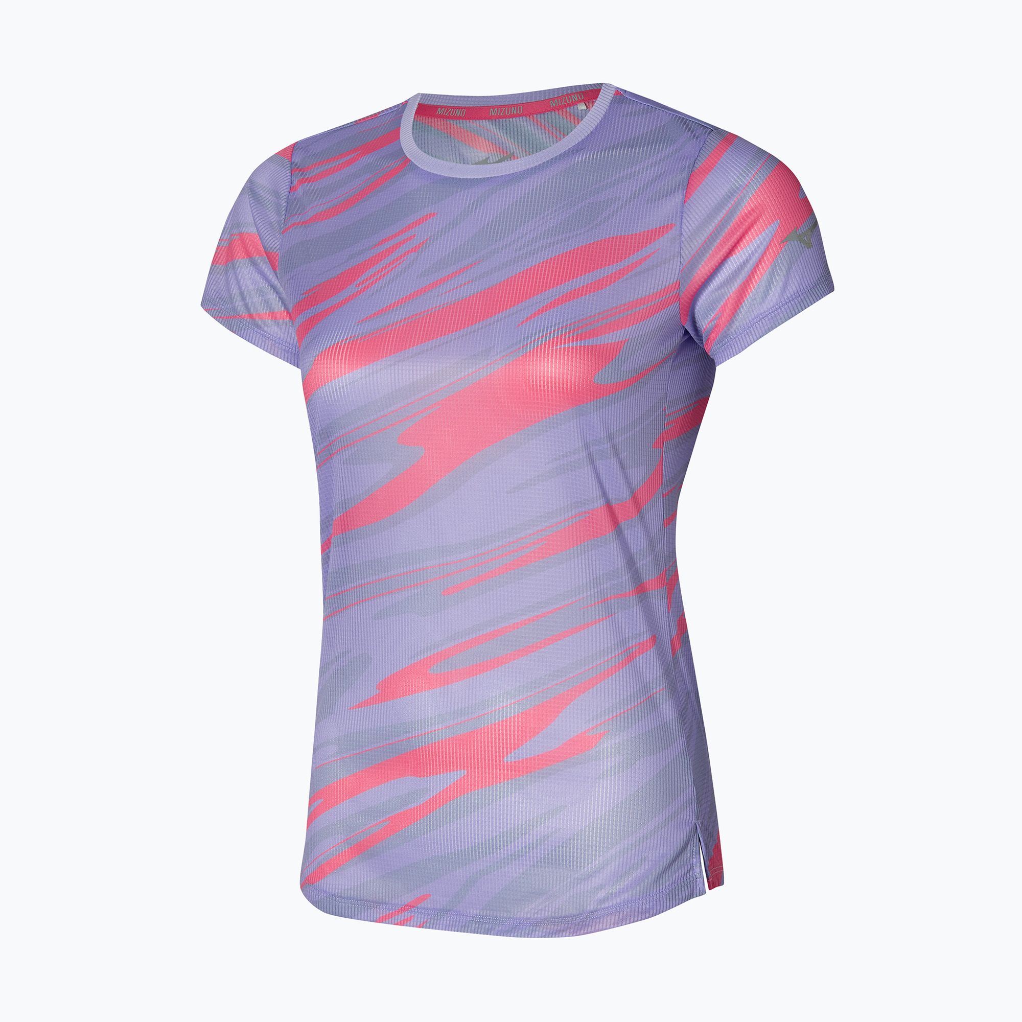 Dámske bežecké tričko Mizuno DAF Graphic Tee pastel lila (DAF Graphic Tee J2GAA21069)