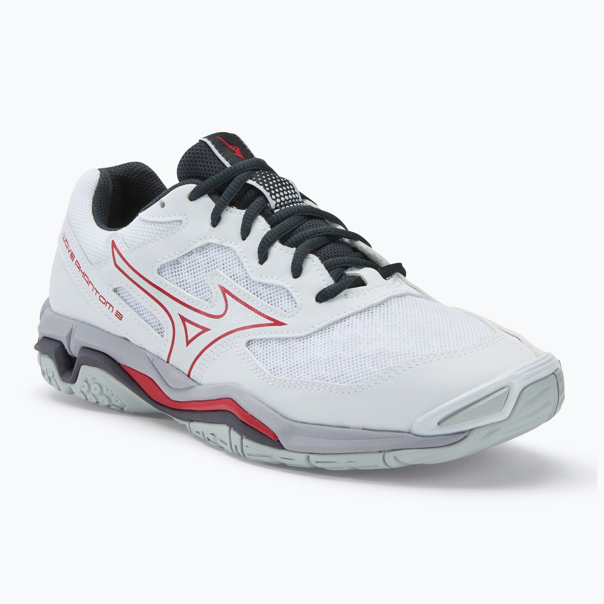 Pánska hádzanárska obuv Mizuno Wave Phantom 3 white/salsa/black (Wave Phantom 3 X1GA226096)