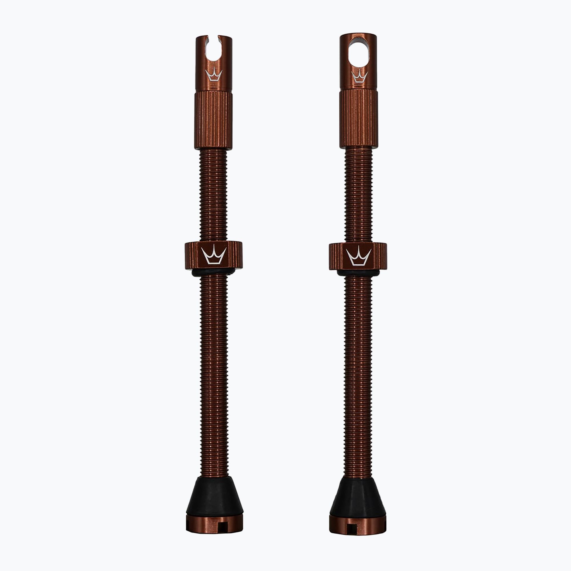 Peaty's X Chris King MK2 sada bezdušových ventilov Presta 80 mm červená
