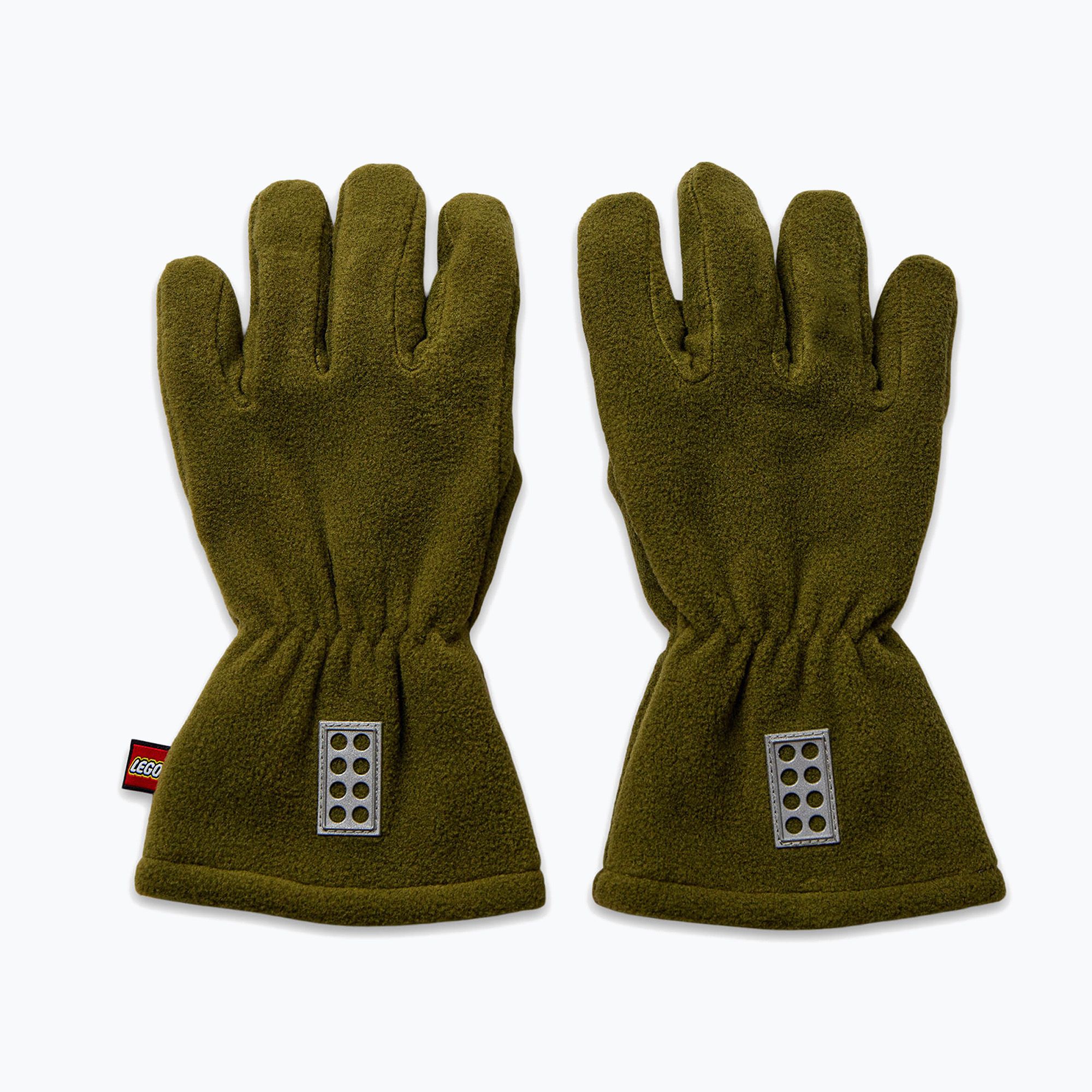 Detské zimné rukavice LEGO Lwazun 722 dark khaki (Lwazun 722 11010338)