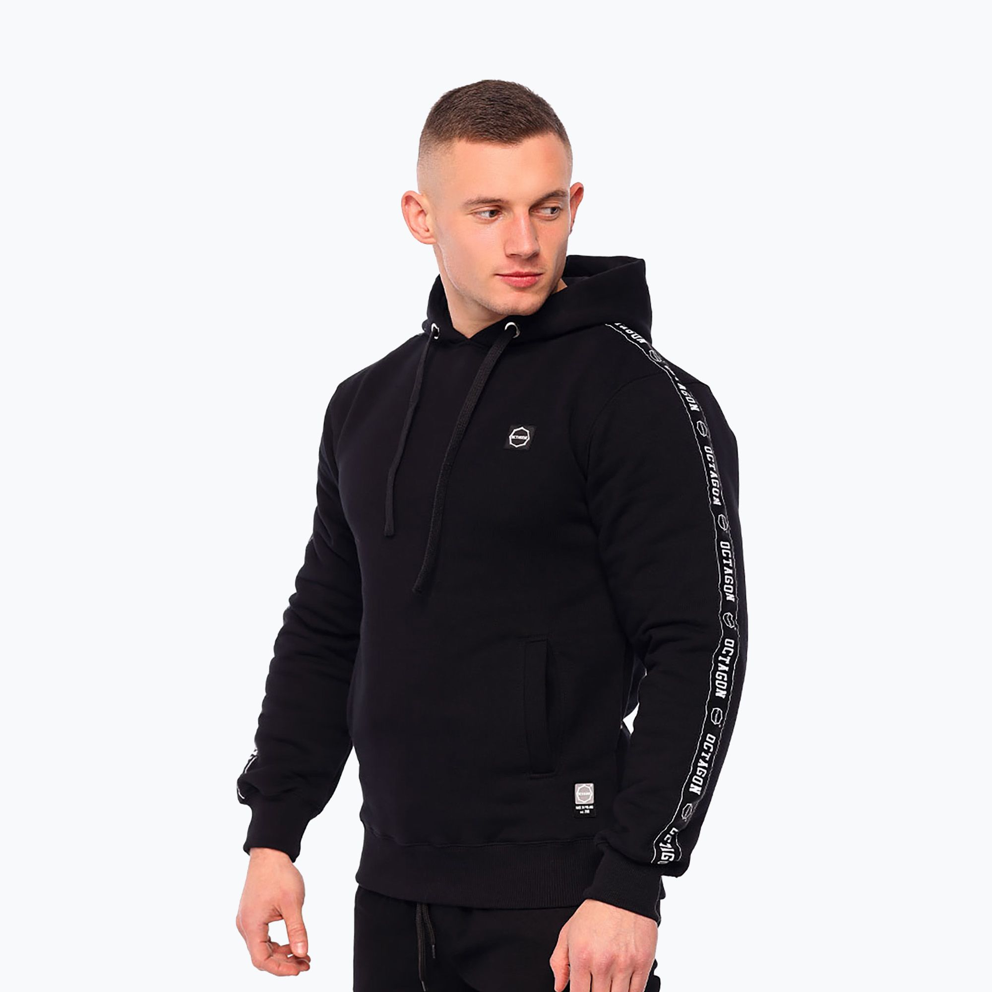Pánska mikina Octagon Stripe black