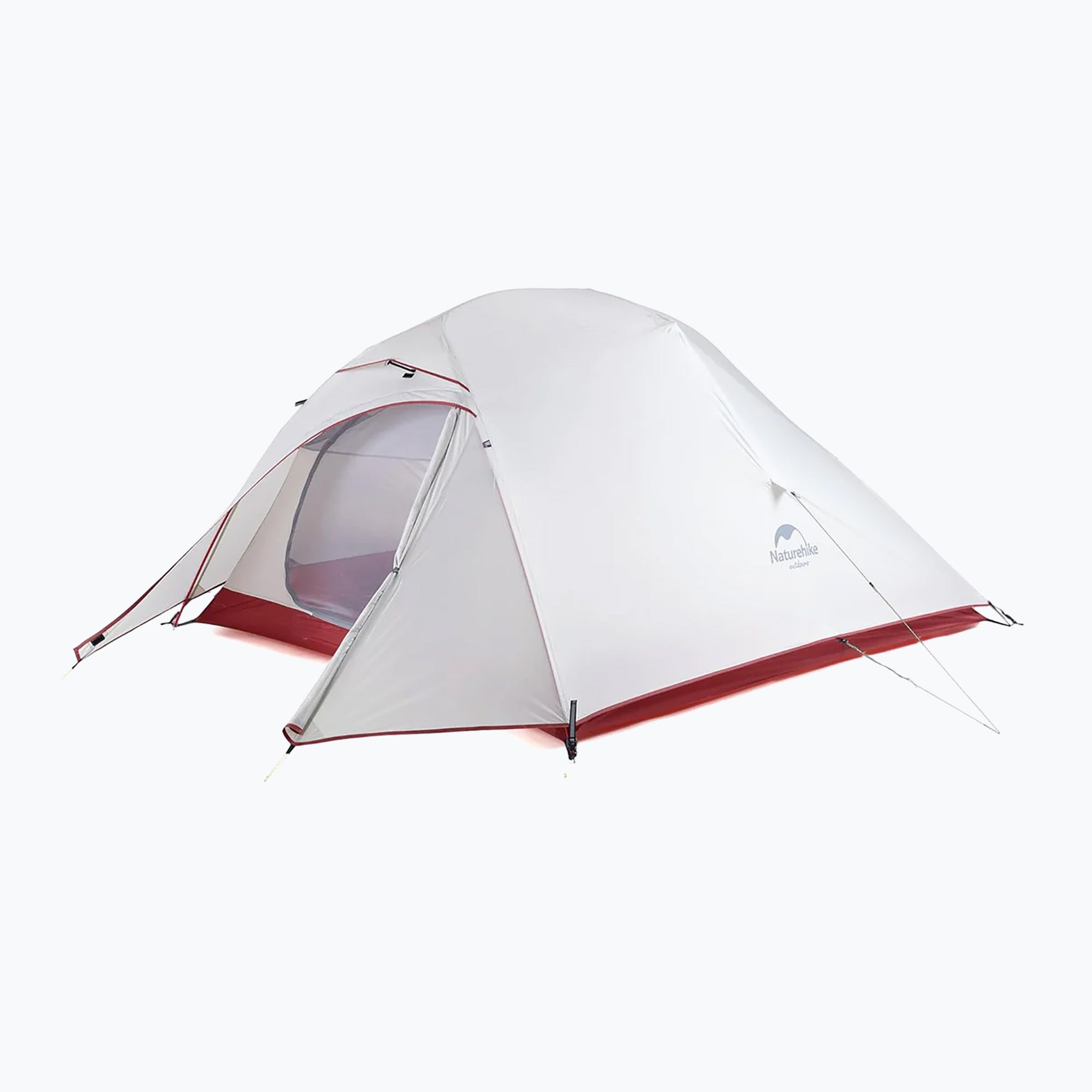 Trekingový stan 3 - miestny Naturehike Updated Cloud Up 3 light grey/red (Updated Cloud Up 3 NH18T030-T)