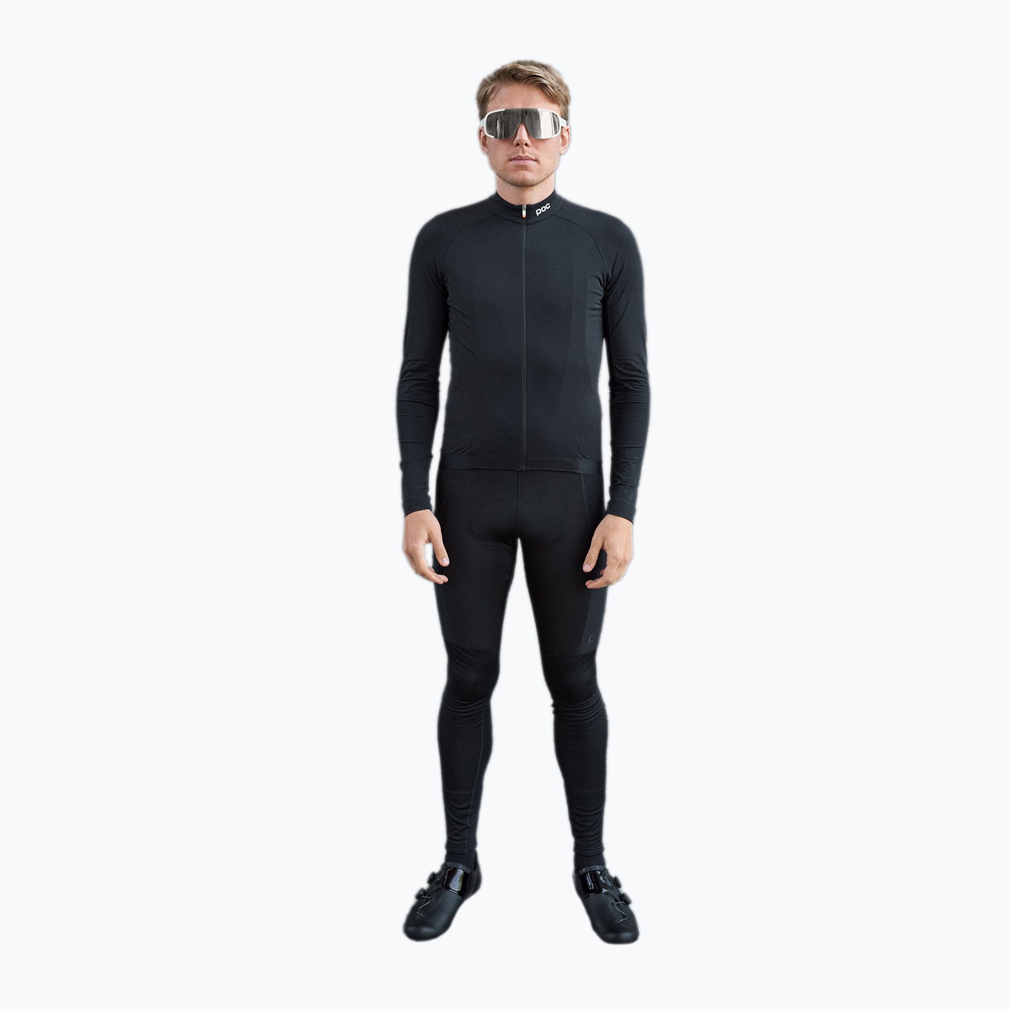 Pánske cyklistické oblečenie s dlhým rukávom POC Ambient Thermal Jersey uranium black (Ambient Thermal Jersey 53164)