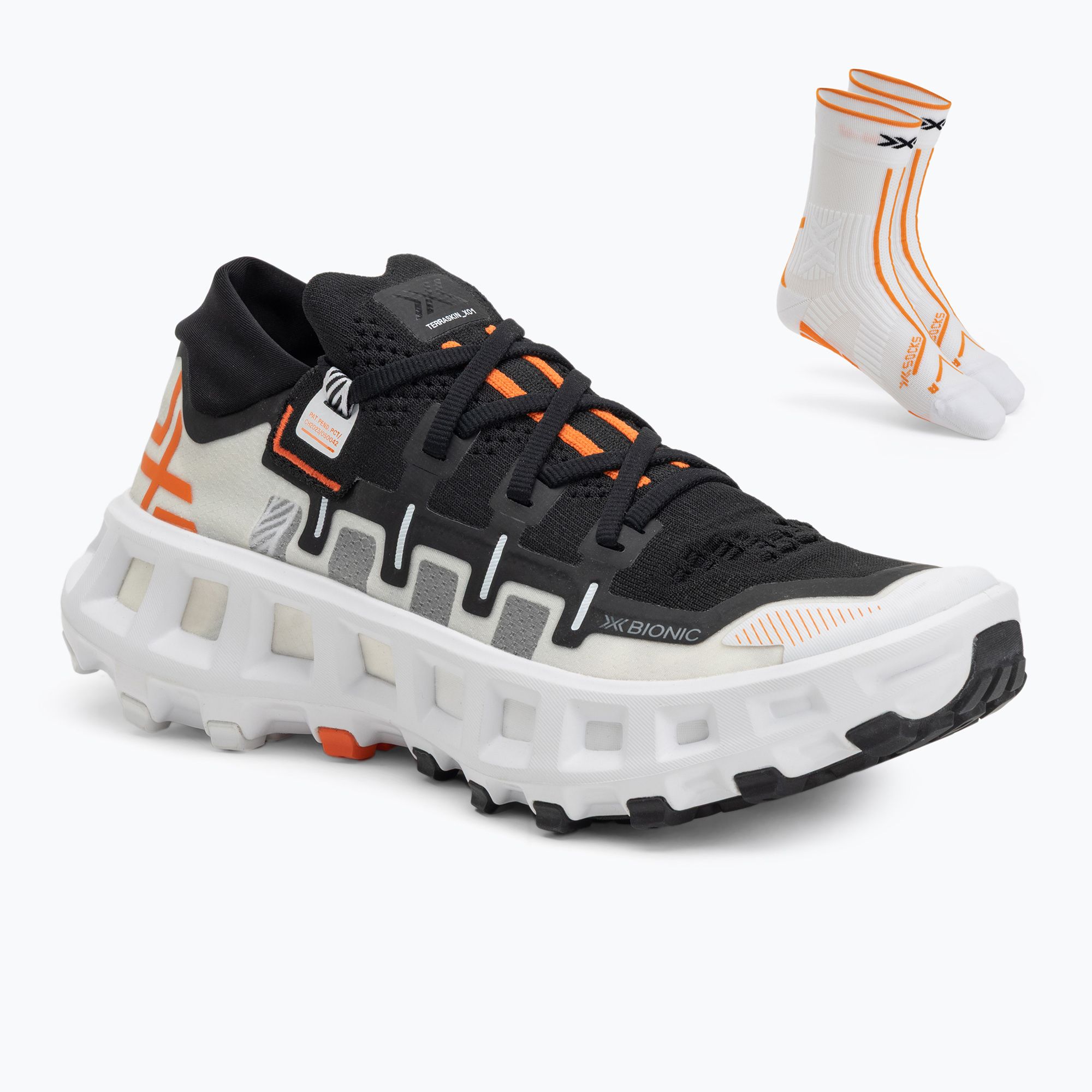 X-Bionic Terraskin X01 x white/x black bežecká obuv (Terraskin X01 TSTS01S25U)