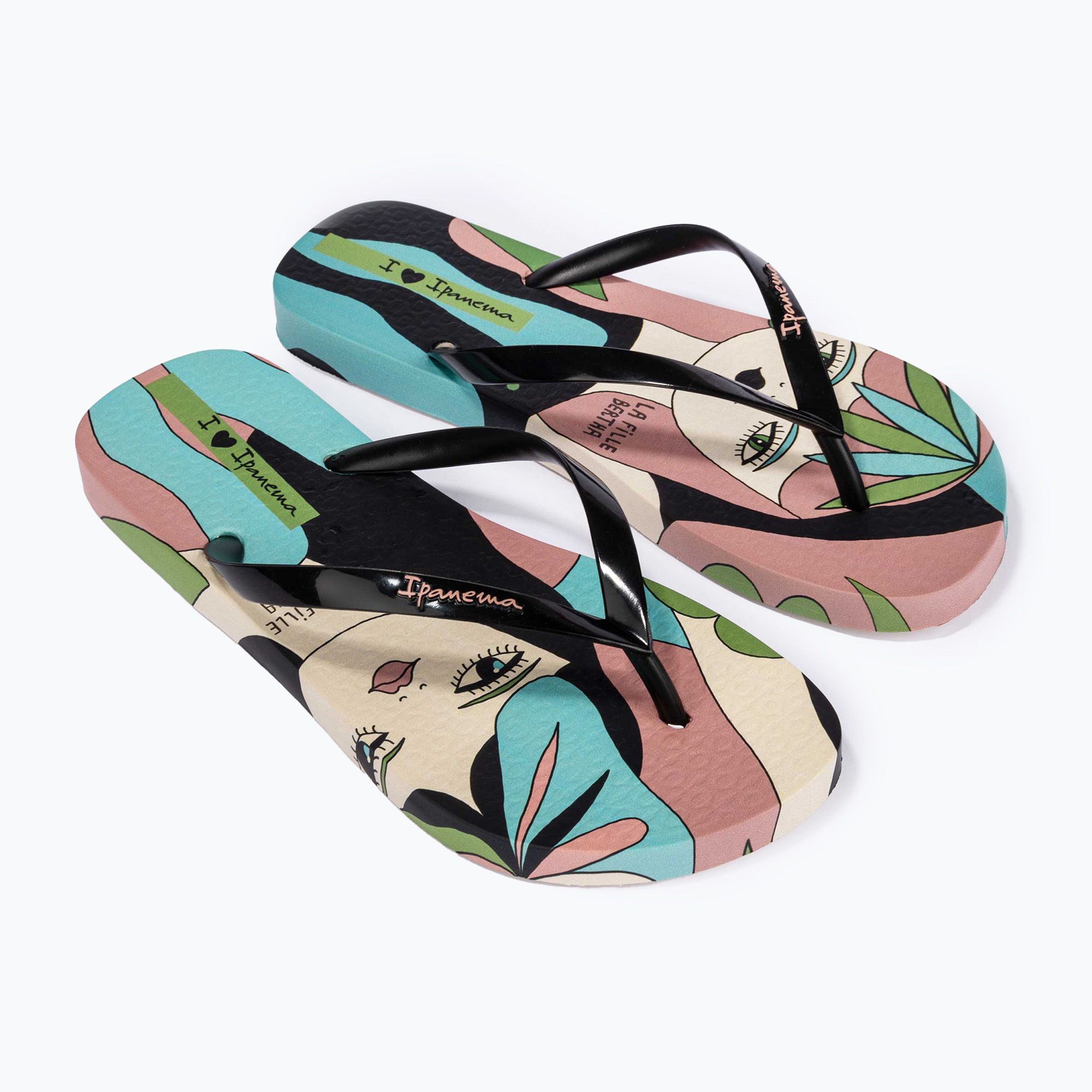 Dámske žabky Ipanema Graffiti III beige/black (Graffiti III 83589-AU659)