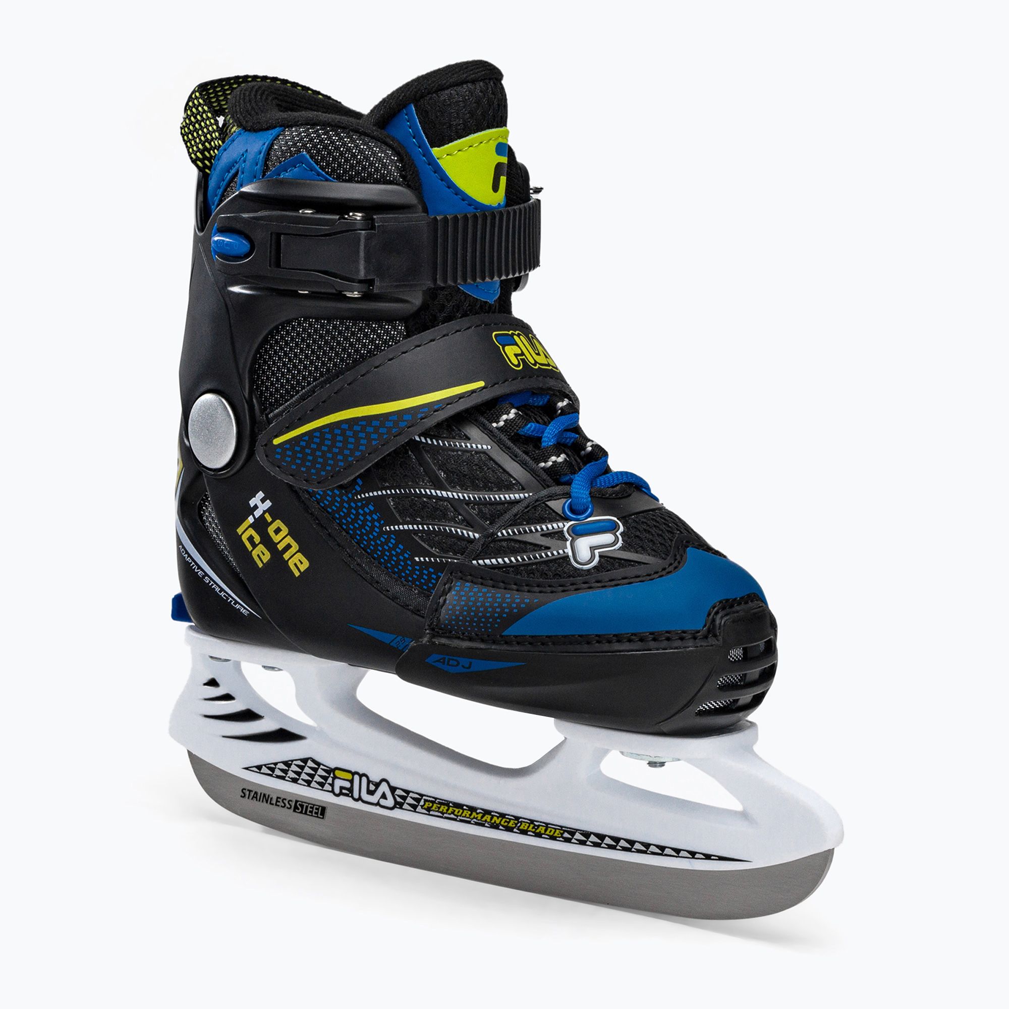 Detské korčule FILA X-One blue/lime (Fila X-One L 010422200380)