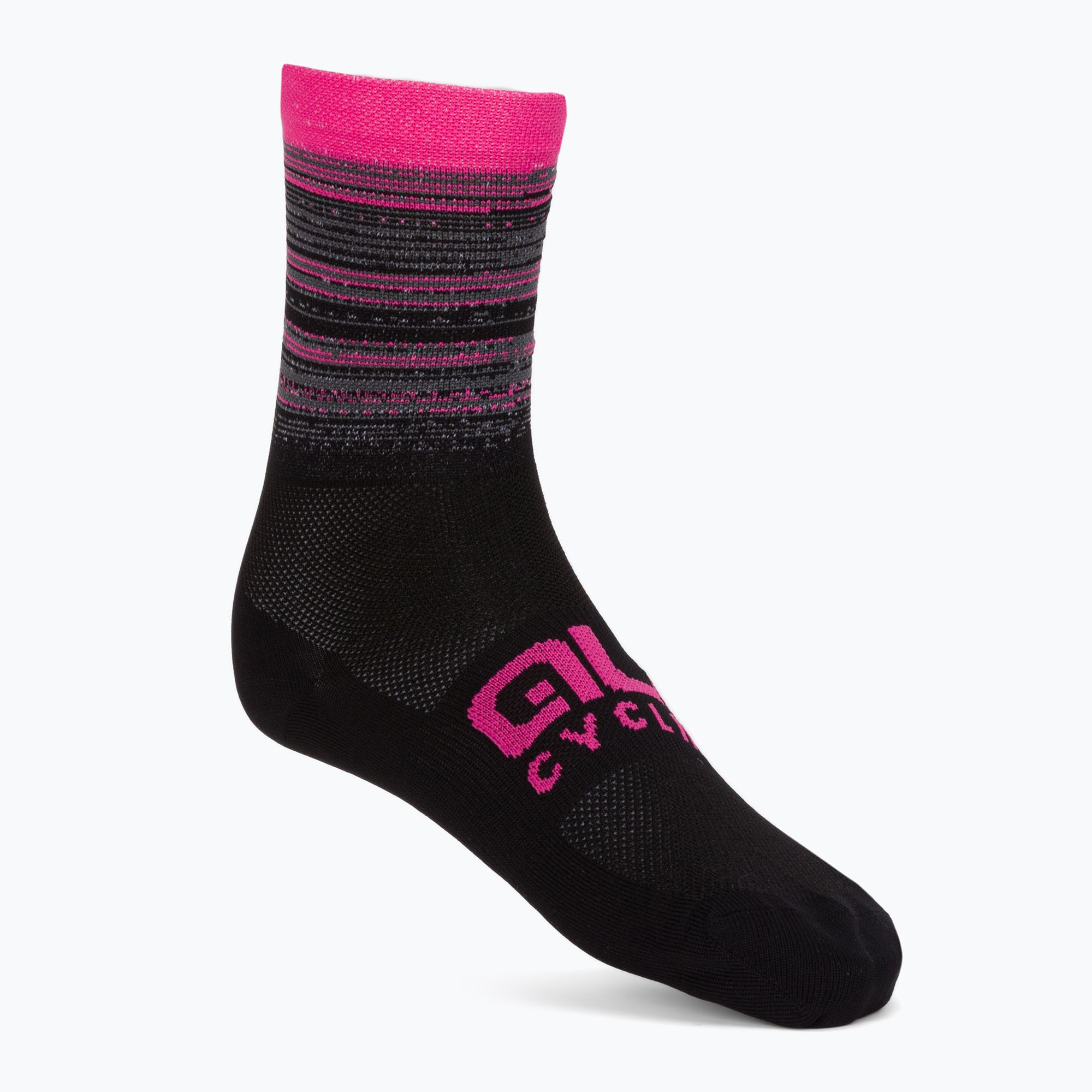 Cyklistické ponožky Alé Scanner black/pink L21181543 (Q-Skin 16 cm Scanner L21181543)