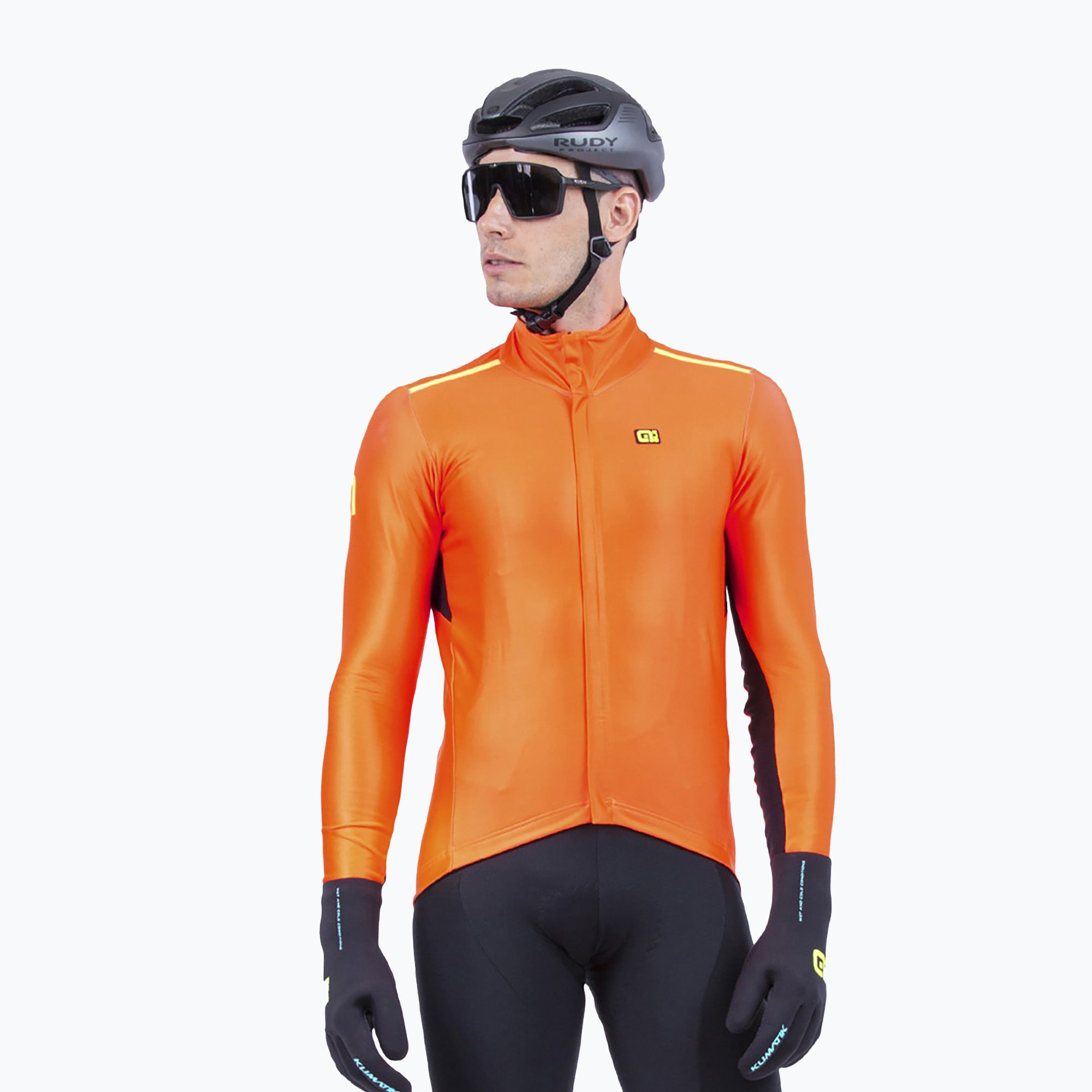 Pánska cyklistická bunda Alé K-Tornado 2.0 orange L22076401 (K-Tornado 2.0 L22076529)