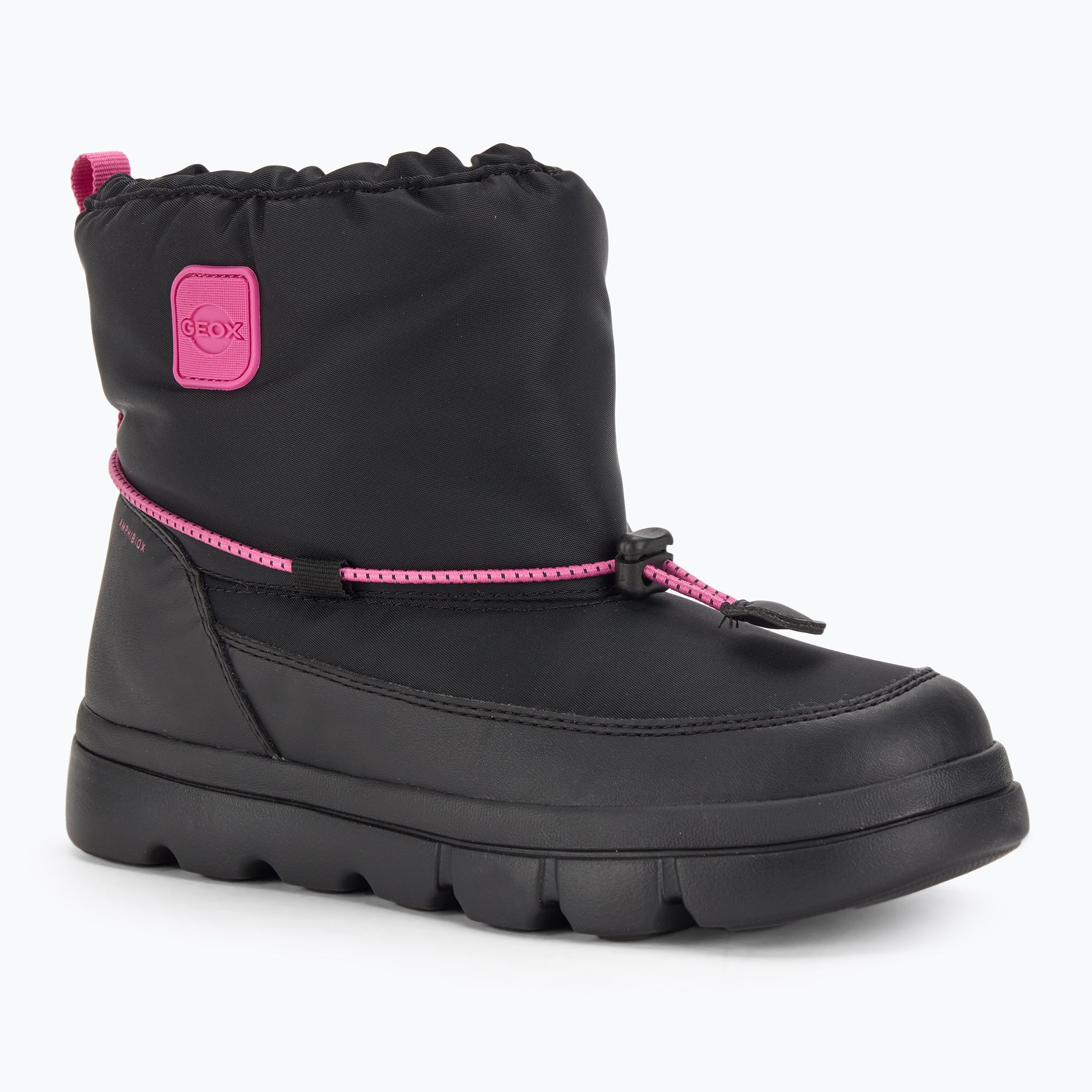 Geox Willaboom ABX detské snehové topánky čierna / fuchsiová (Willaboom ABX J46HWE0FU54C0922)