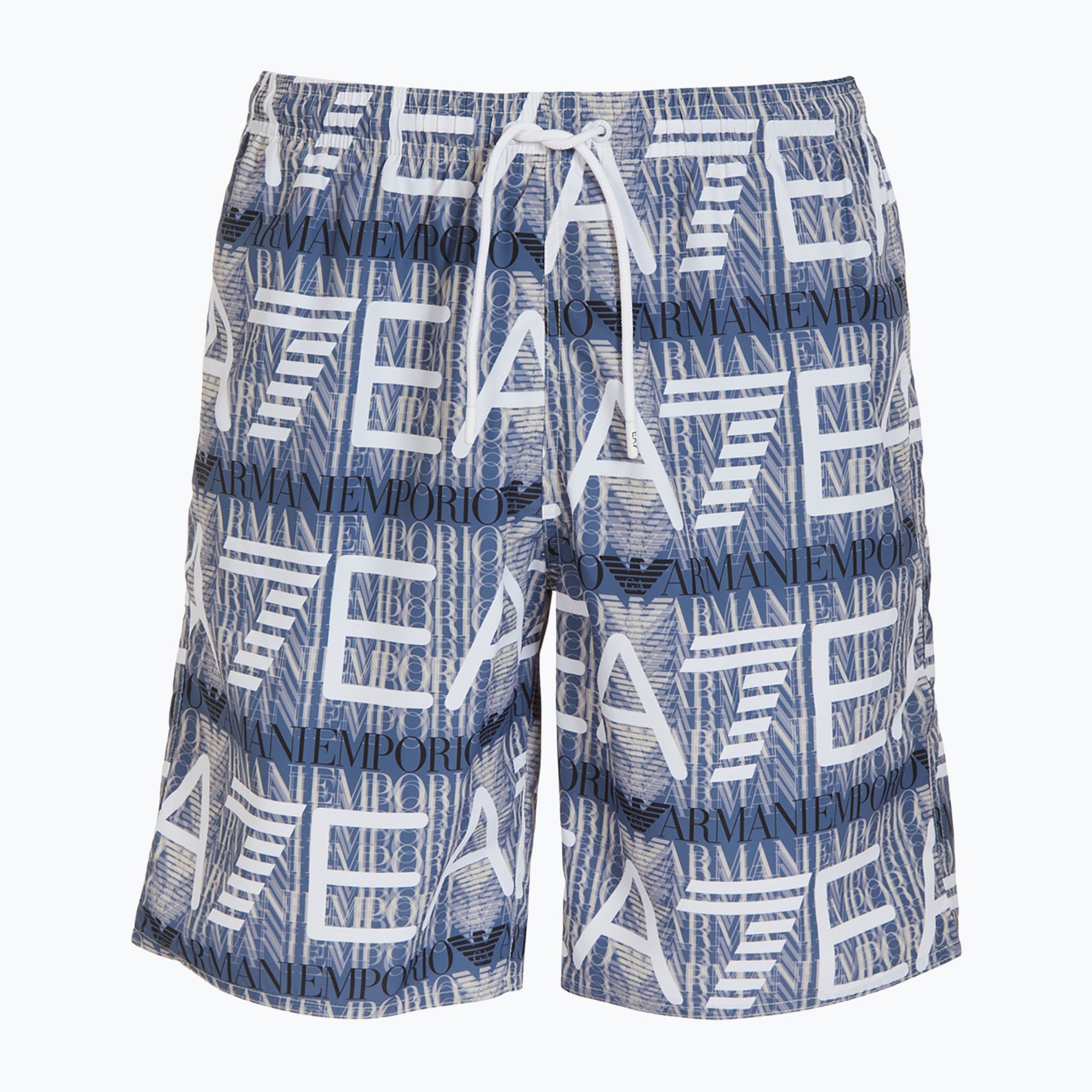 Pánske plavecké šortky EA7 Emporio Armani Water Reactive Monogram Boxer marlin monogram (Water Reactive Monogram Boxer 902047-4R748)