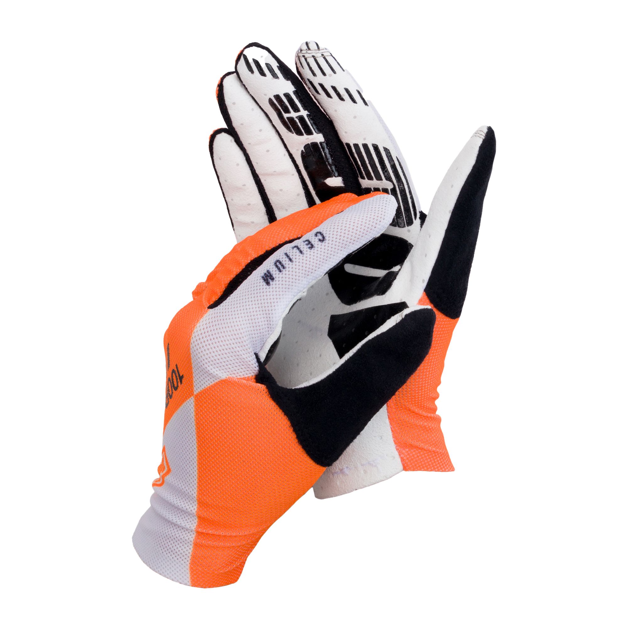 Cyklistické rukavice 100% Celium oranžová STO-10005-444-10