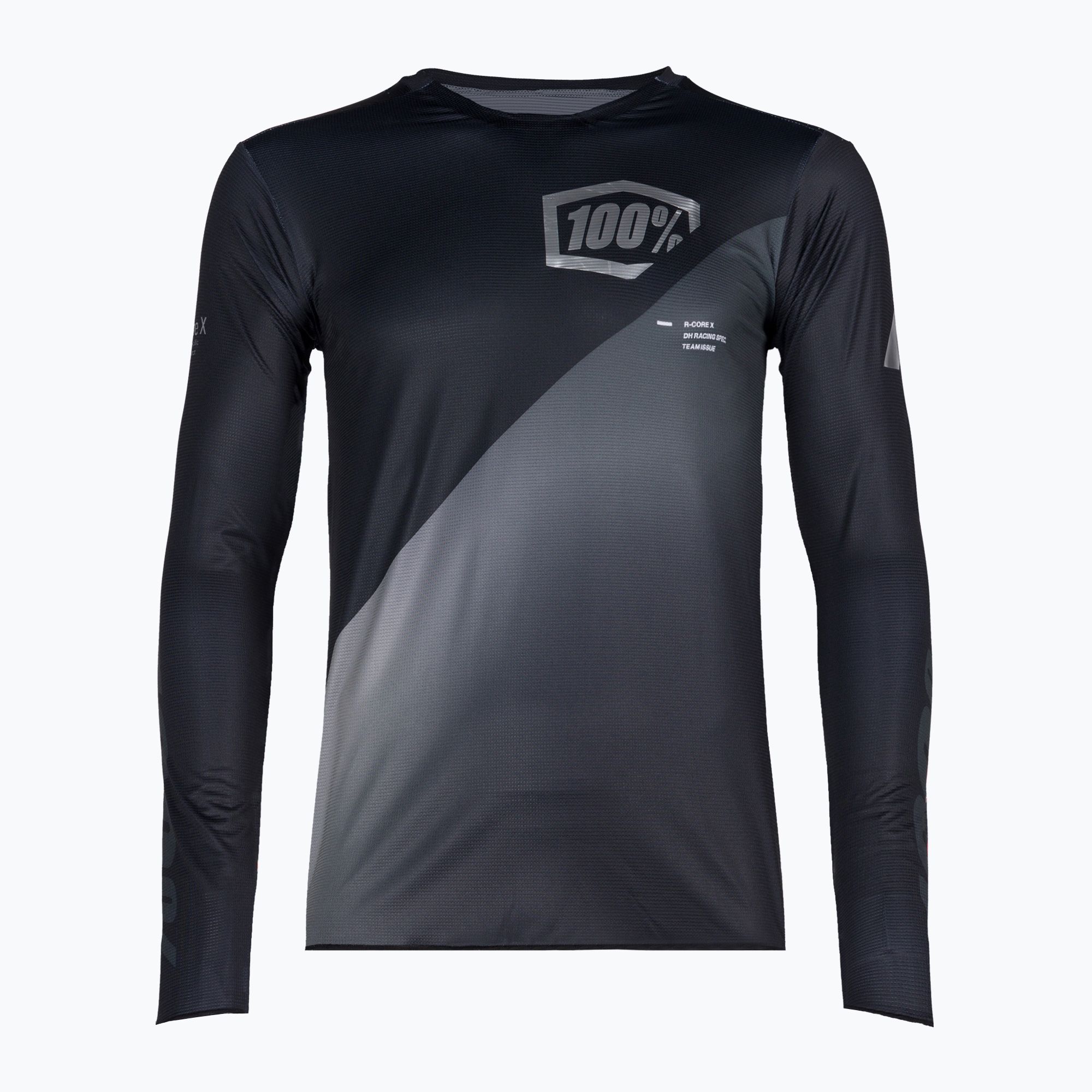 Pánsky cyklistický dres 100% R-Core X LS black-grey STO-40000-00000 (R-Core X 40000-00000)