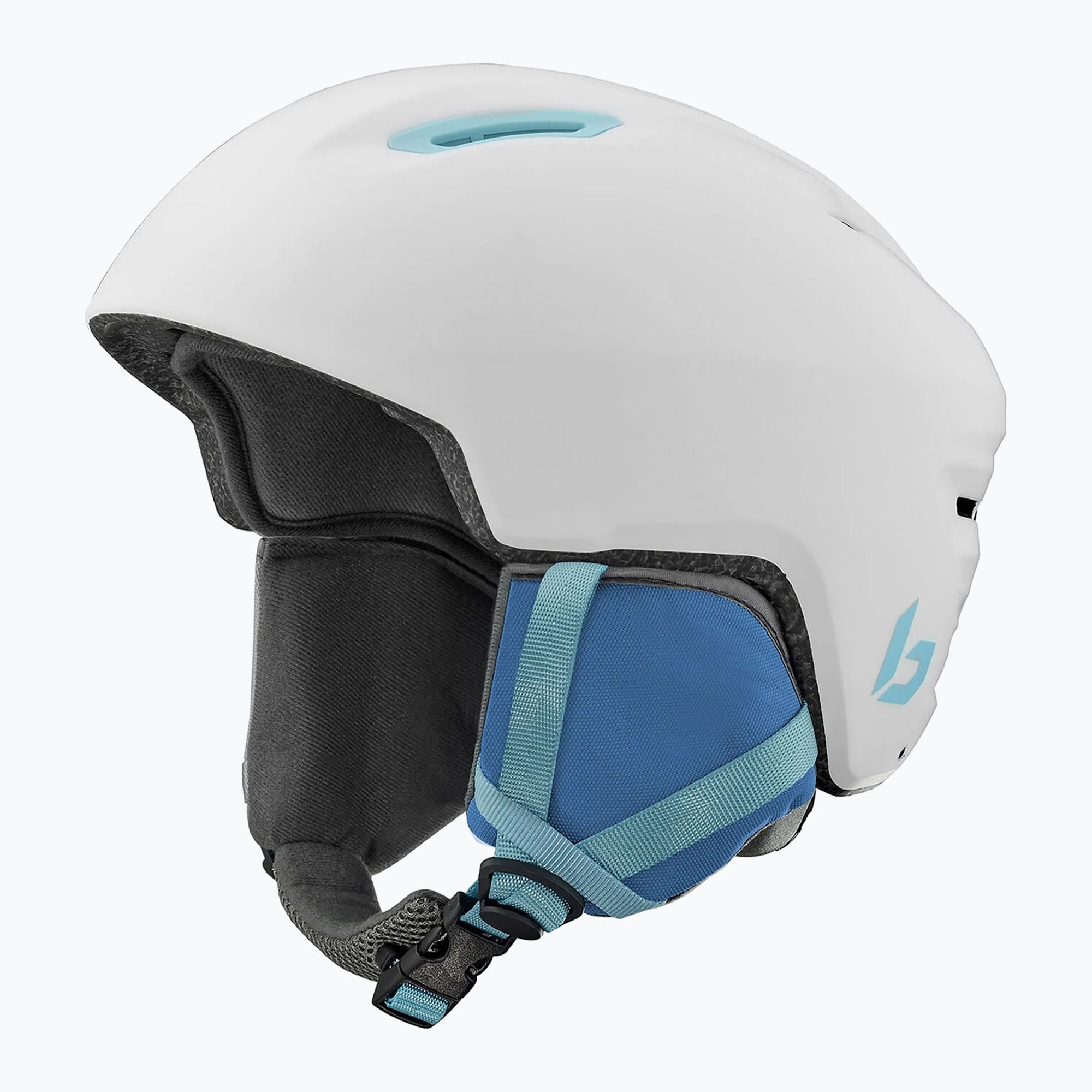 Detská lyžiarska helma Bollé Atmos Youth white/blue matte (Atmos Youth BH149109)