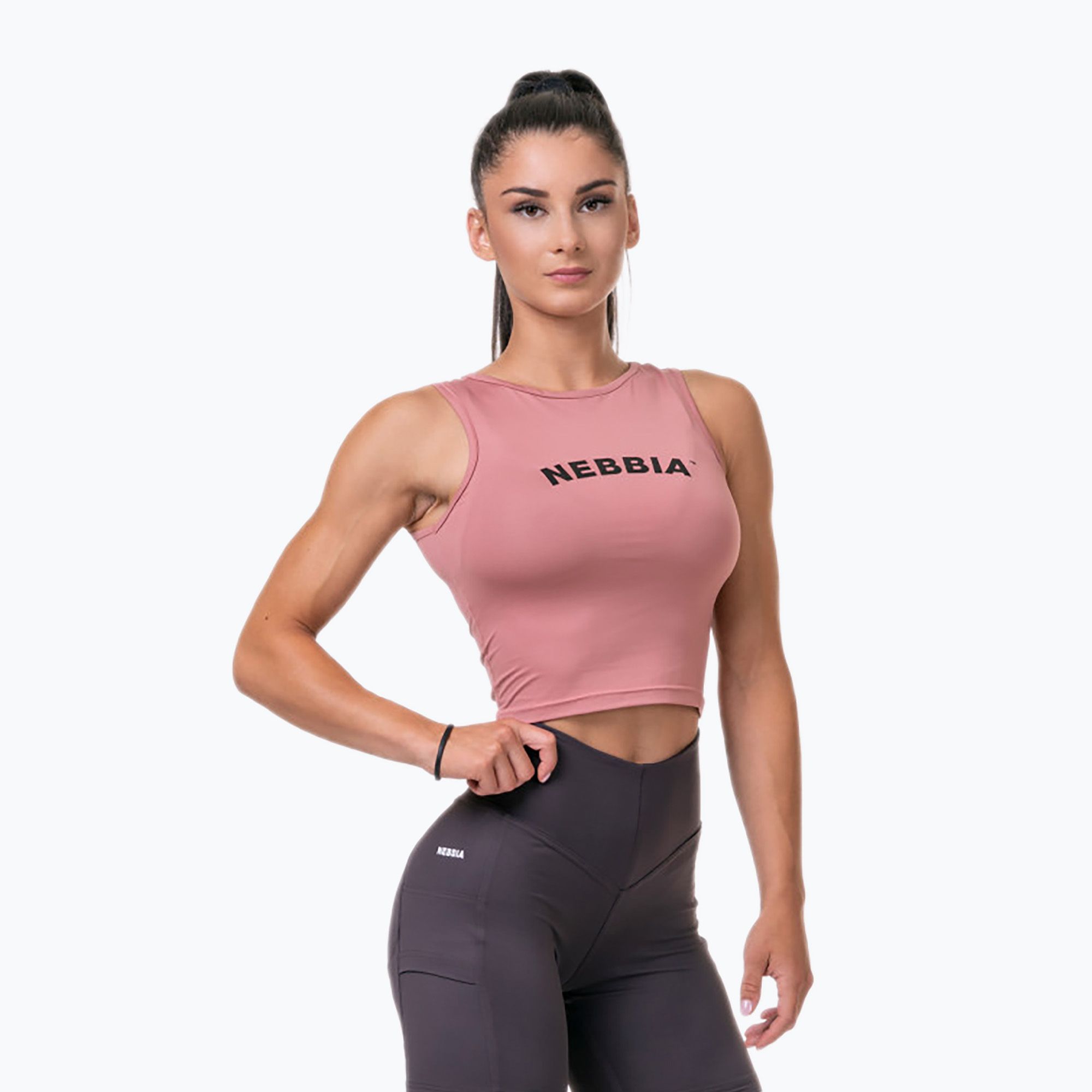 NEBBIA Fit & Sporty dámske tréningové tielko ružové 57771 (Fit & Sporty Tank Top 5770710)