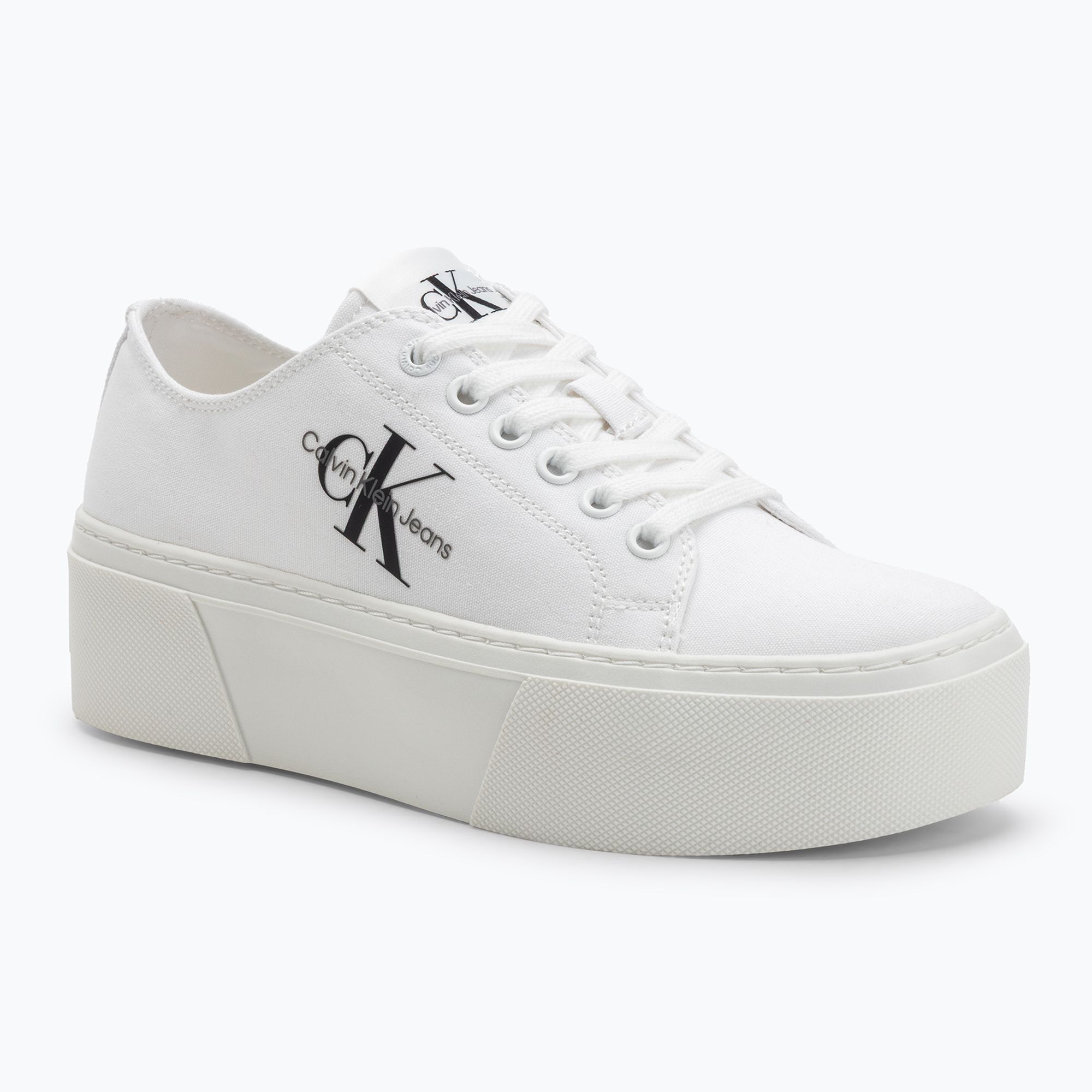 Dámske tenisky Calvin Klein YW0YW01033 Vulc Flatform+ Cupsole Low white
