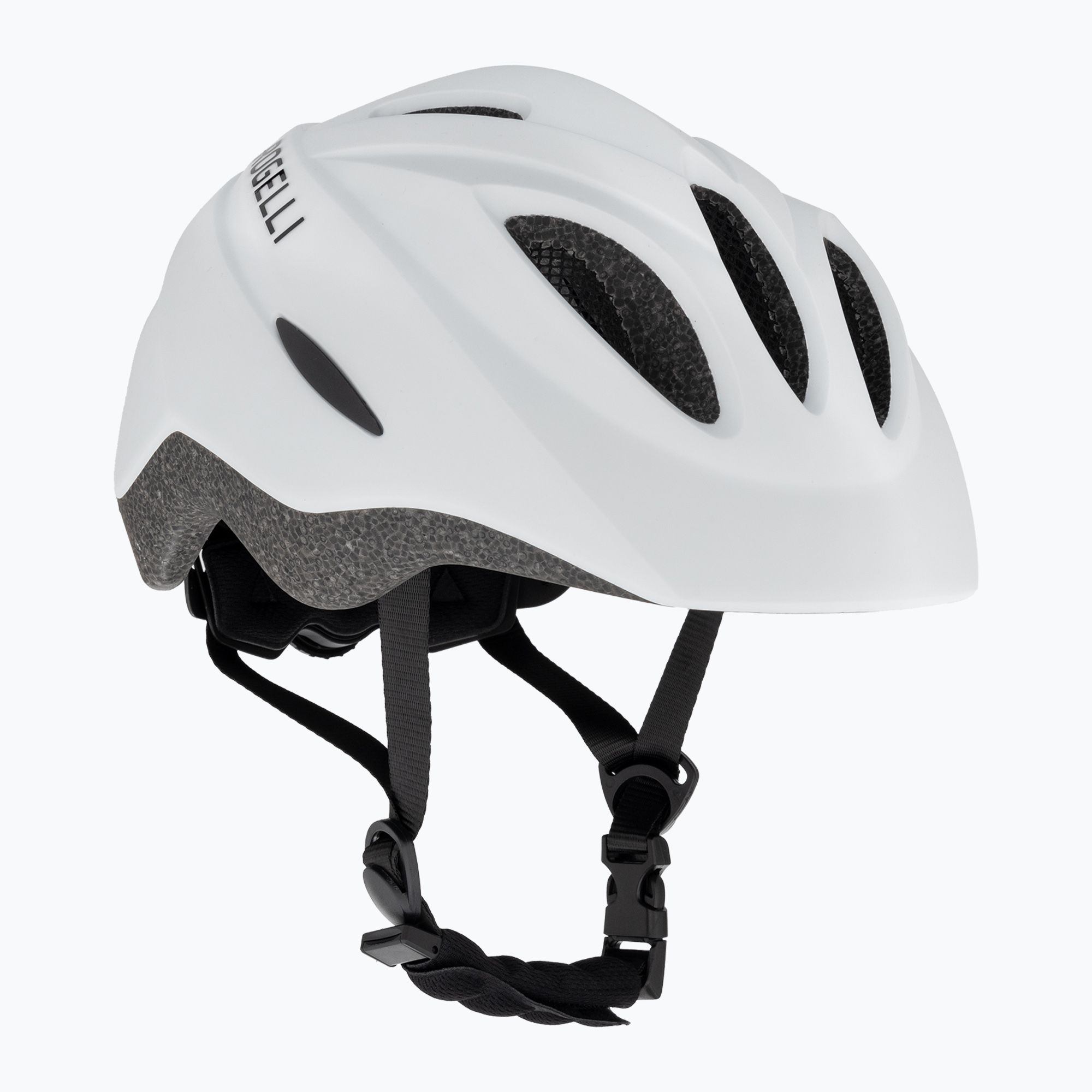 Detská cyklistická prilba Rogelli Start biela/čierna (Start Jr ROG351064)