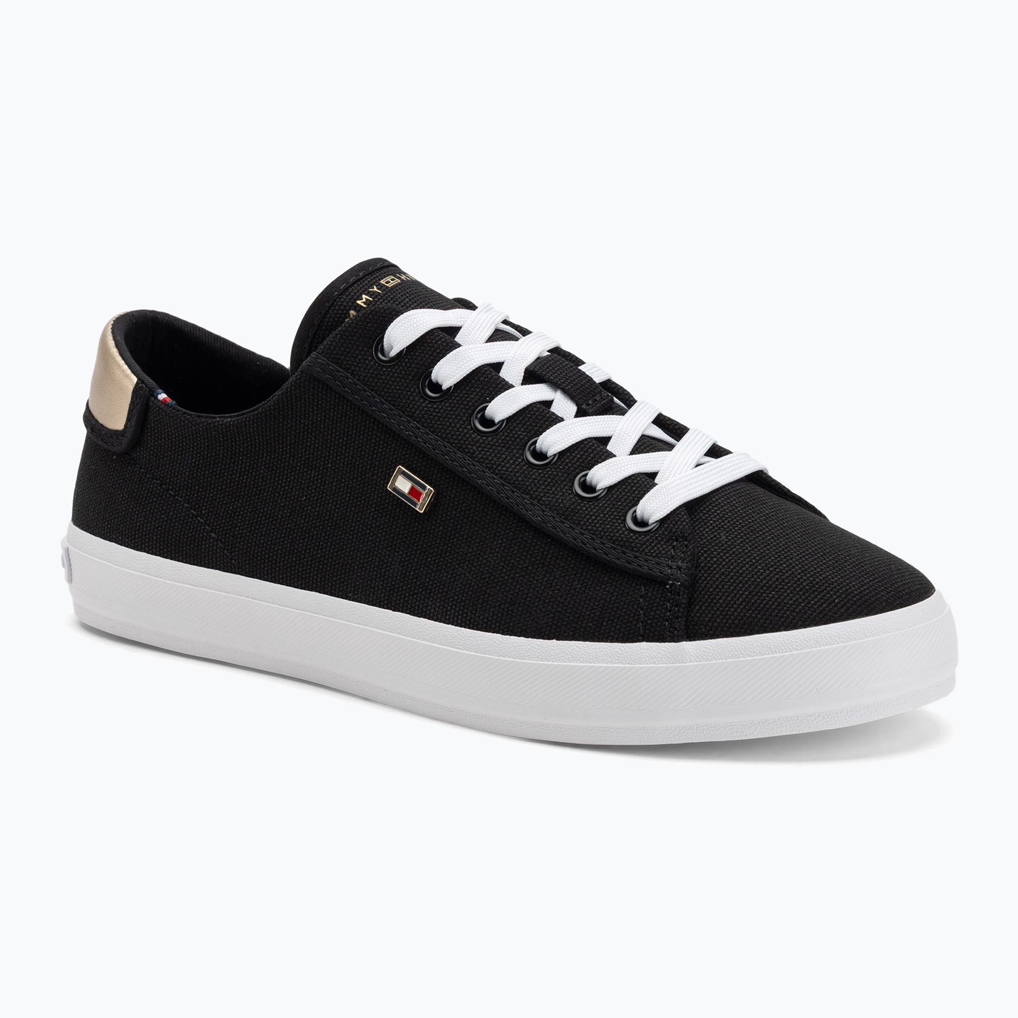 Dámske tenisky Tommy Hilfiger Vulc Canvas Lace Up black (Vulc Canvas Lace Up FW0FW08647BDS)