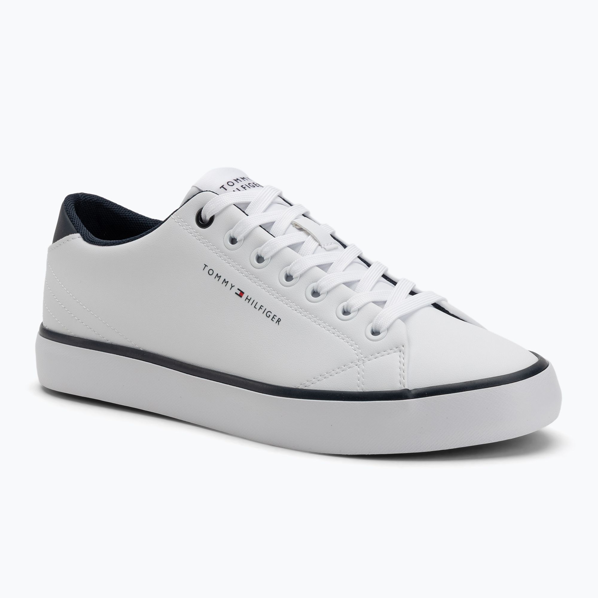 Pánske tenisky Tommy Hilfiger Th Hi Vulc Core Low Leather Ess YBS white (Th Hi Vulc Core Low Leather Ess YBS FM0FM05041YBS)