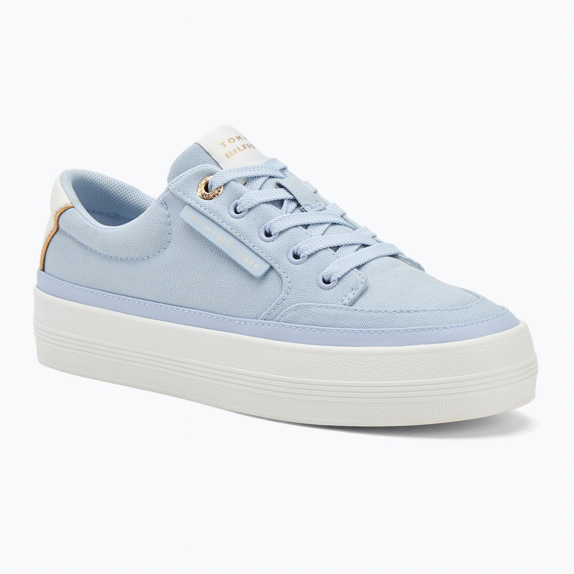 Dámske tenisky Tommy Hilfiger Essential Vulc Textile breezy blue (Essential Vulc Textile FW0FW08323C1O)
