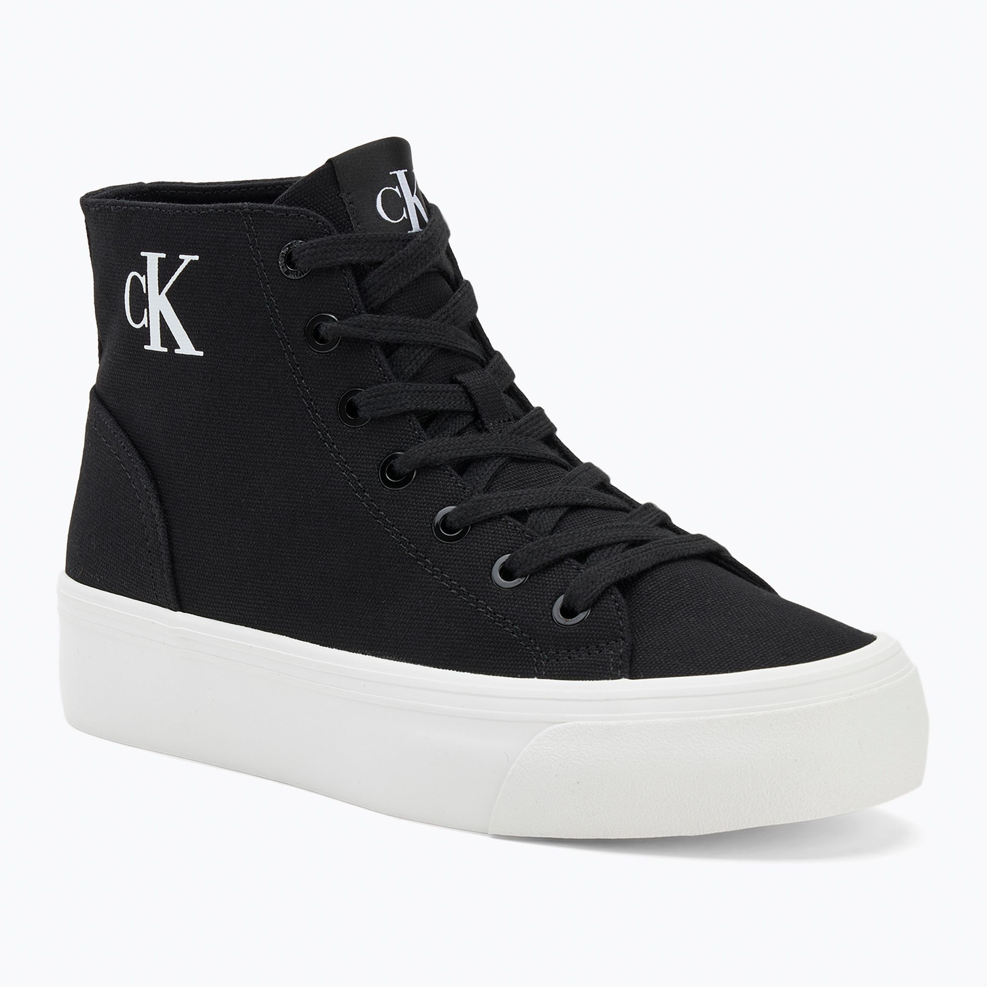 Dámske tenisky Calvin Klein YW0YW01764 Vulc Flatform Mid Cv Mg black/bright white (Vulc Flatform Mid Cv Mg YW0YW017640GM)