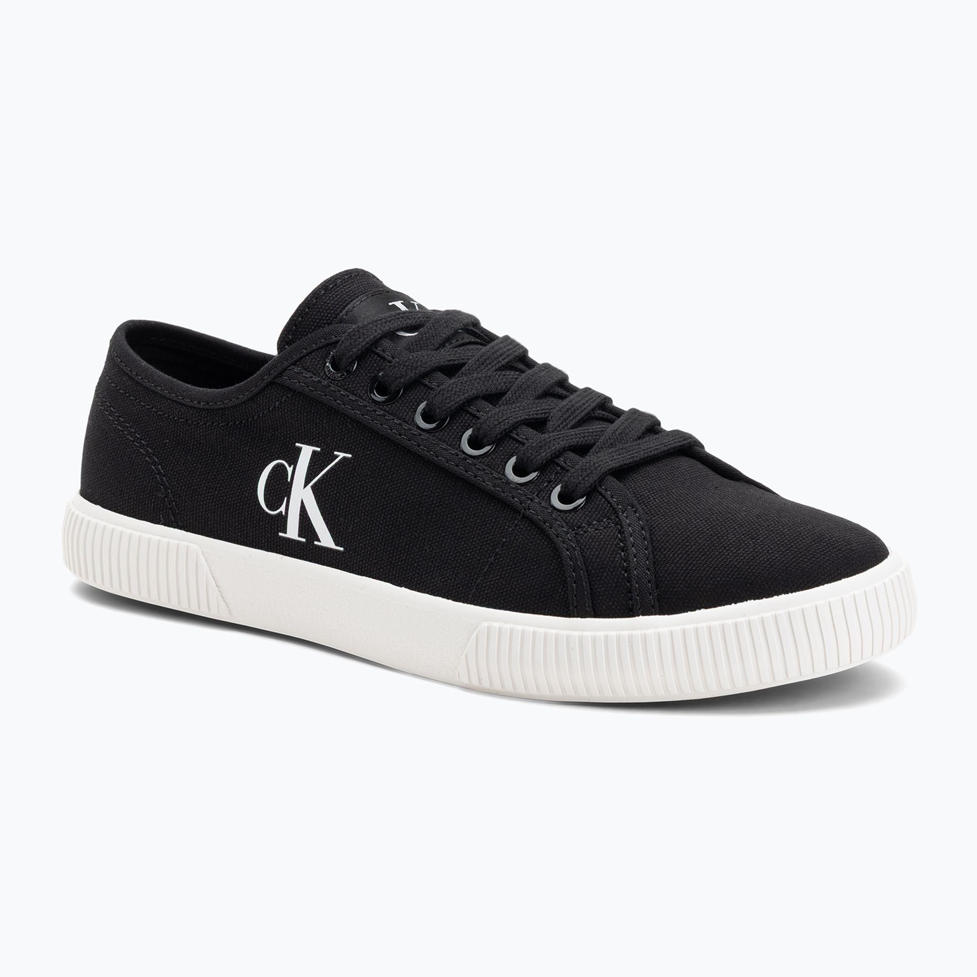 Dámske tenisky Calvin Klein YW0YW01762 Ess Vulc Low Cv Mg Wn black/bright white (Ess Vulc Low Cv Mg Wn YW0YW017620GM)