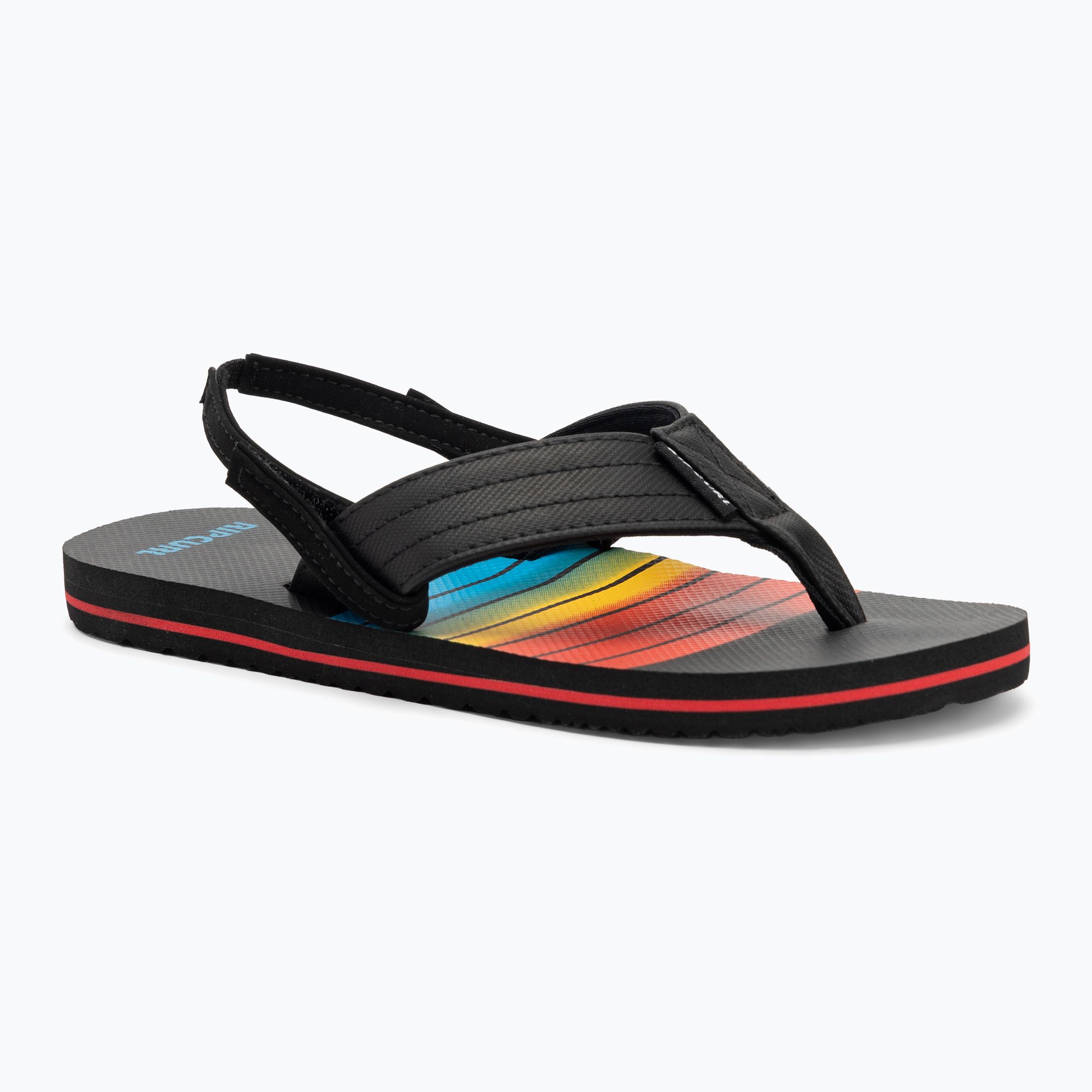 Detské žabky Rip Curl Ripper 2 Bloom black/red (Ripper 2 Bloom 17ABOT)
