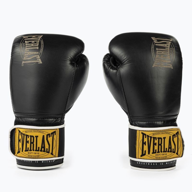 EVERLAST 1910 Klasické čierne boxerské rukavice EV1910