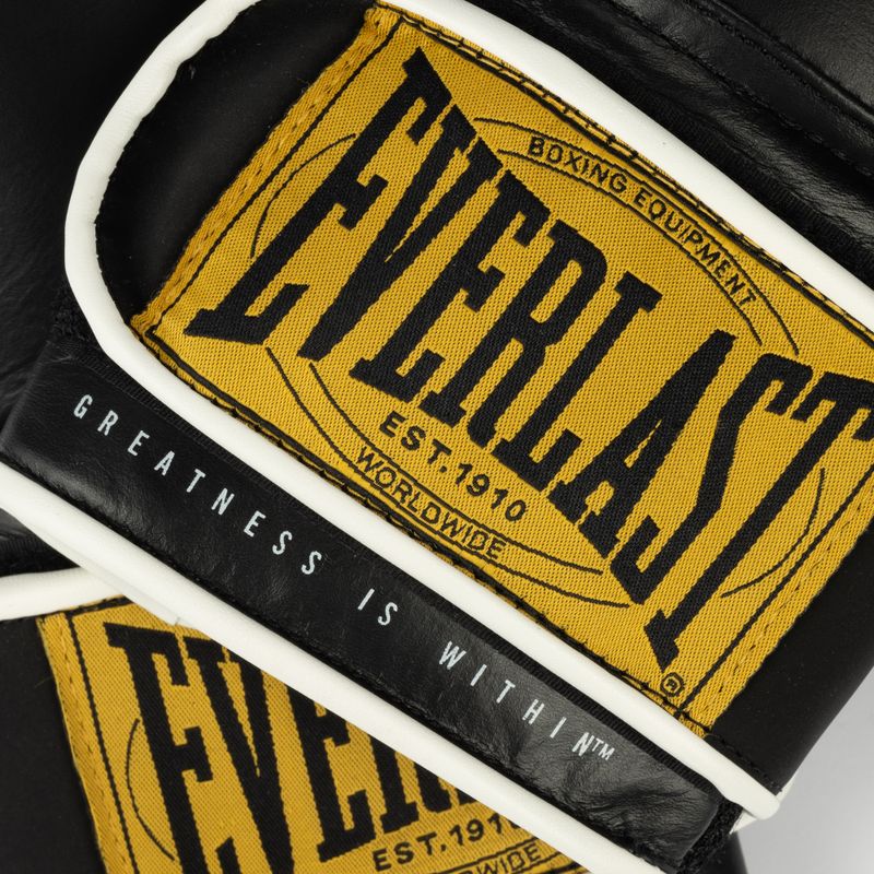 EVERLAST 1910 Klasické čierne boxerské rukavice EV1910 5