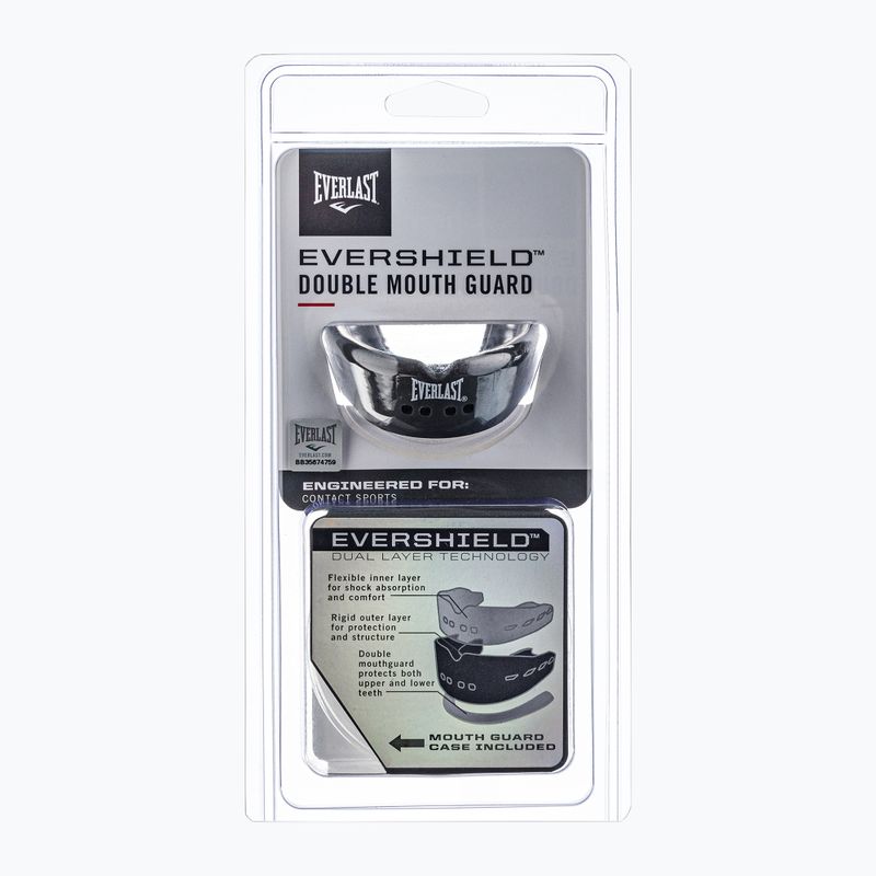 EVERLAST dvojitý chránič čeľuste Evershield sivý EV14002