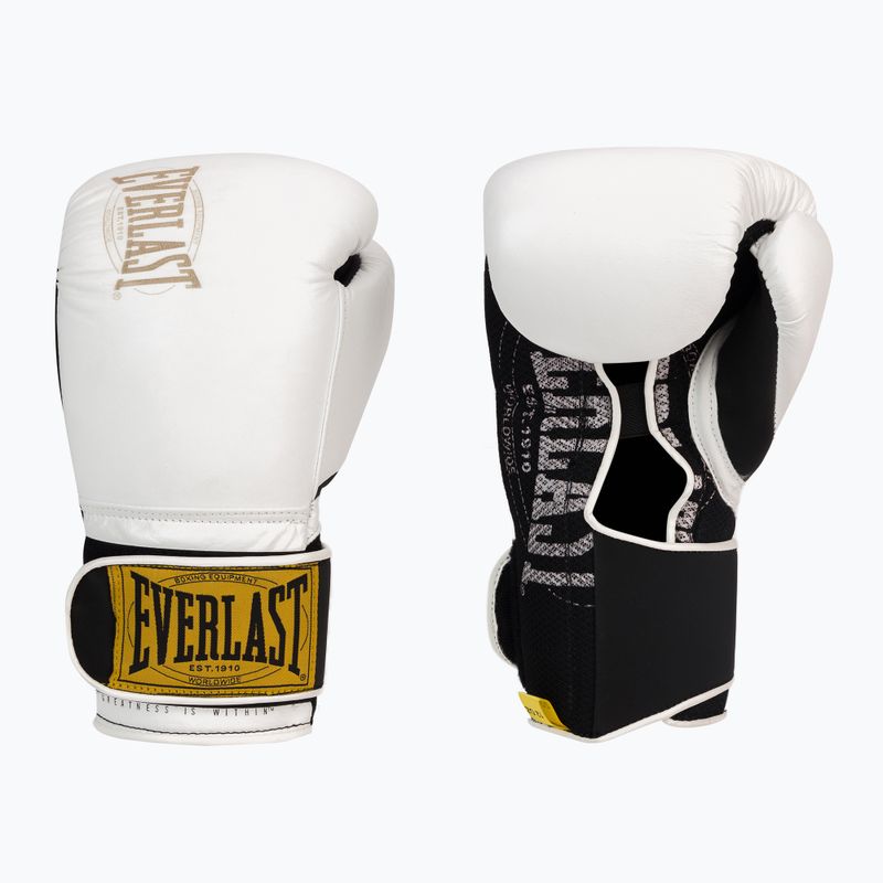 EVERLAST 1910 Klasické biele boxerské rukavice EV1910 3