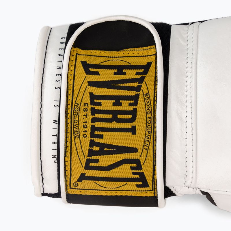EVERLAST 1910 Klasické biele boxerské rukavice EV1910 5