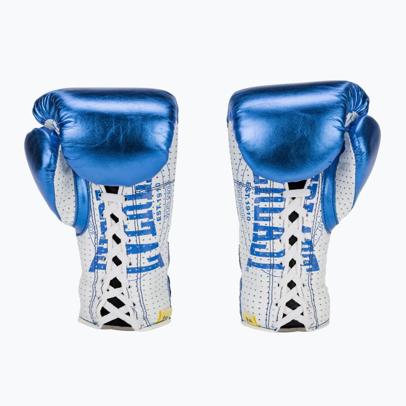 Kožené boxerské rukavice Everlast Fight  modré 3