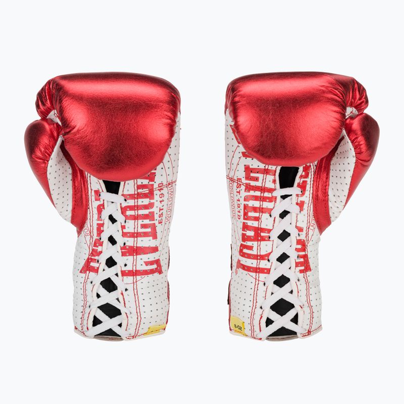 Kožené boxerské rukavice Everlast Fight  červené 3