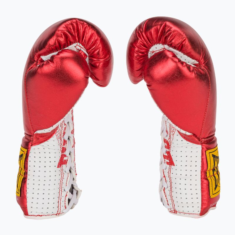 Kožené boxerské rukavice Everlast Fight  červené 4