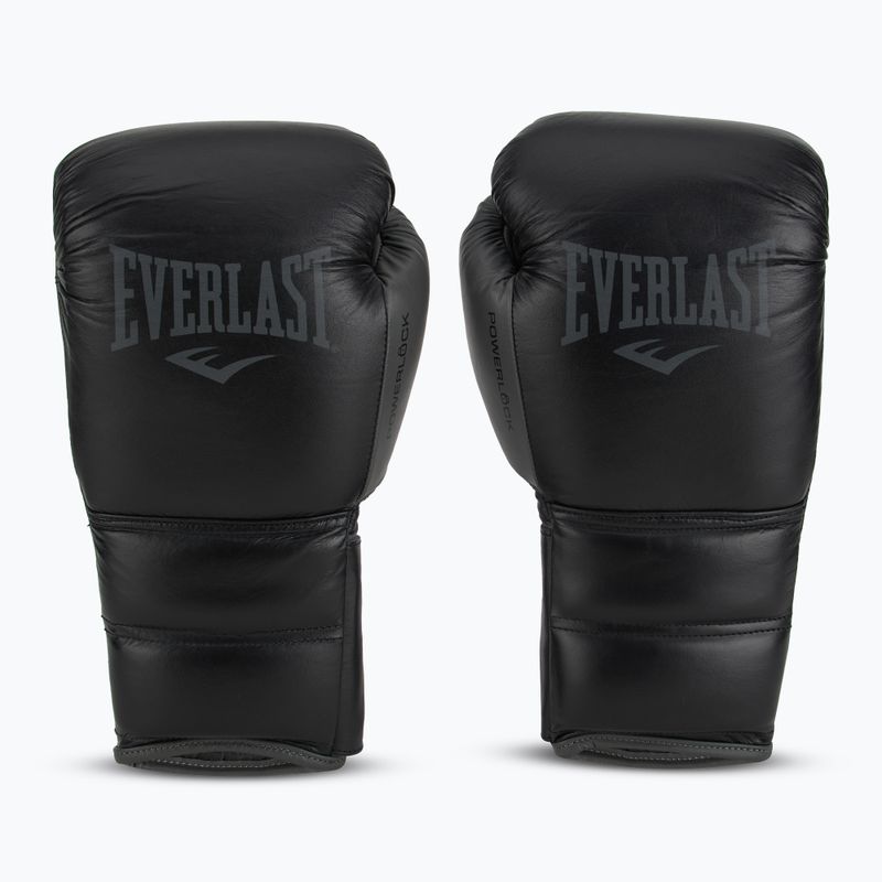 Boxerské rukavice Everlast Powerlock 2 Laced Pro Training čierne 2