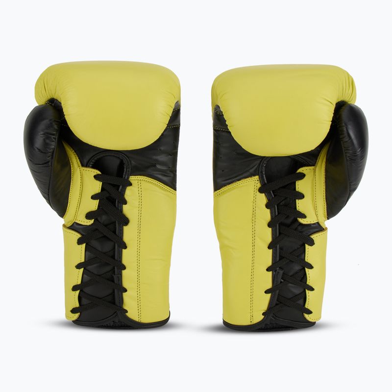 Boxerské rukavice Everlast Powerlock 2 Laced Pro Training neónovo žlté 3