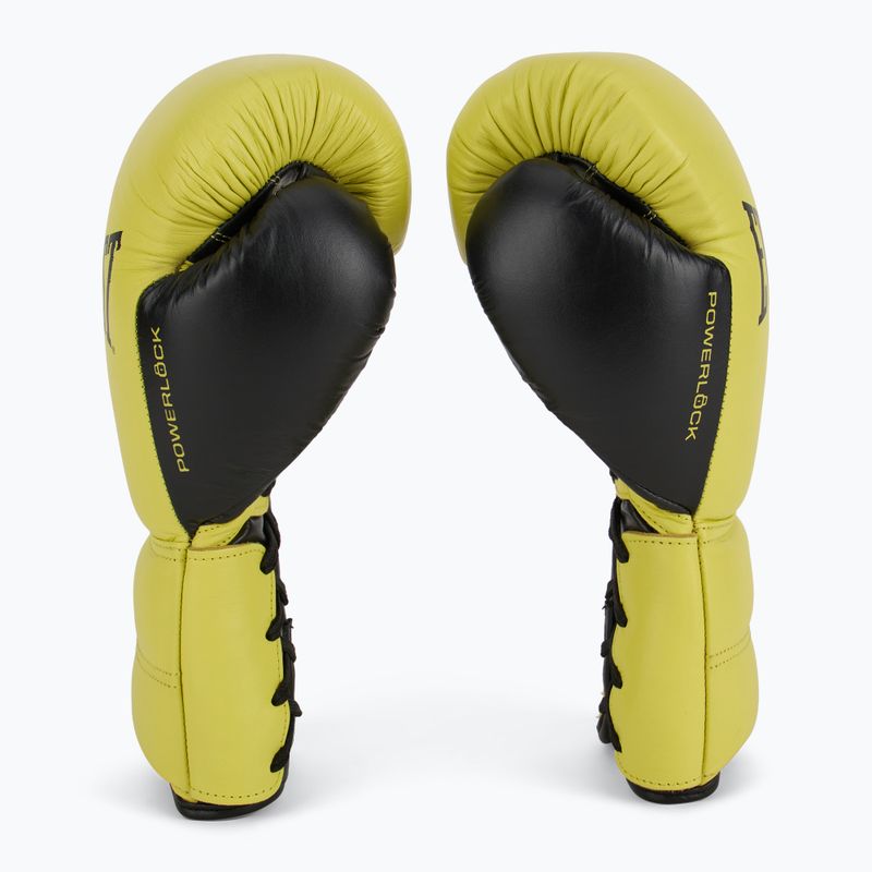 Boxerské rukavice Everlast Powerlock 2 Laced Pro Training neónovo žlté 4